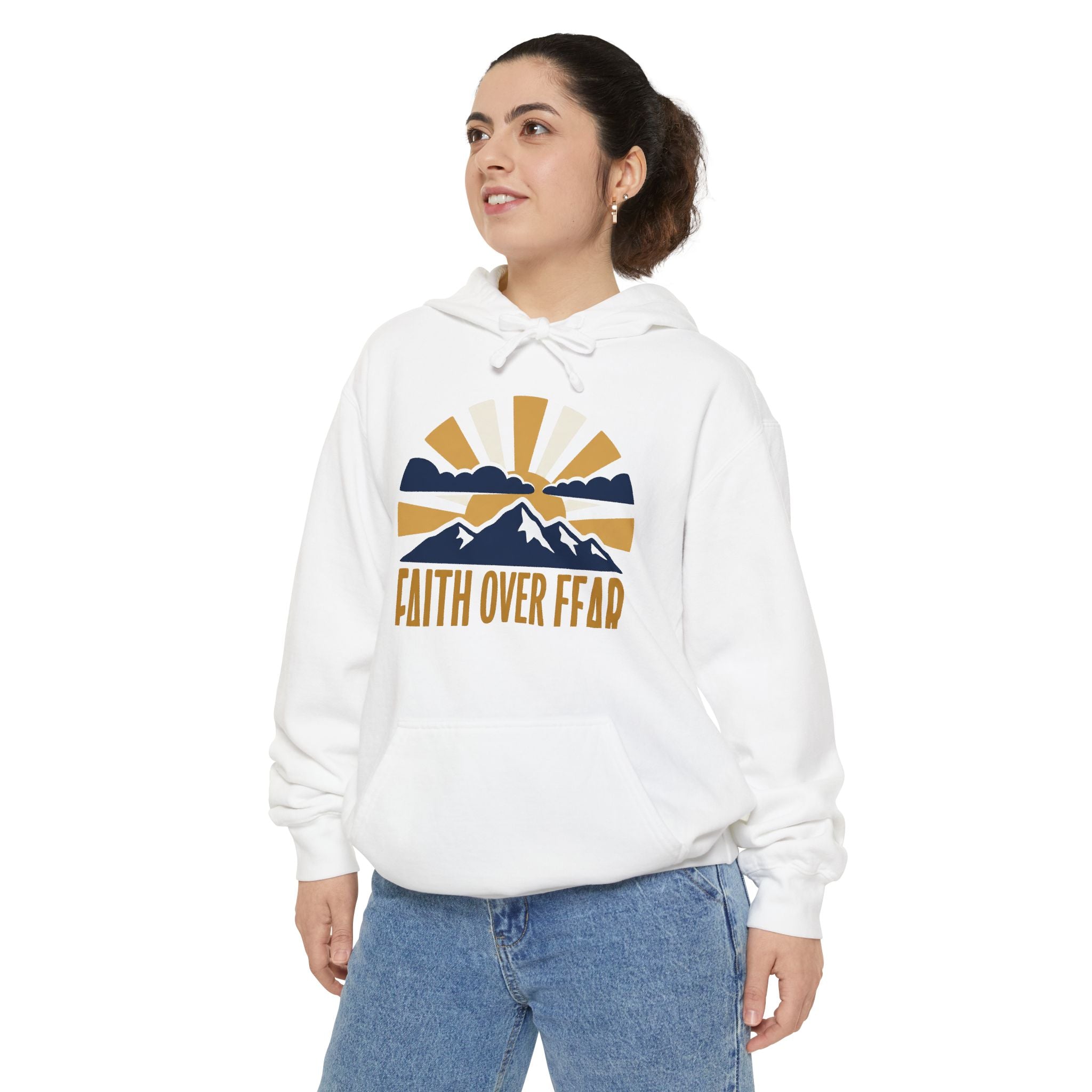 Faith Over Fear Hoodie | Inspirational Christian Sweatshirt