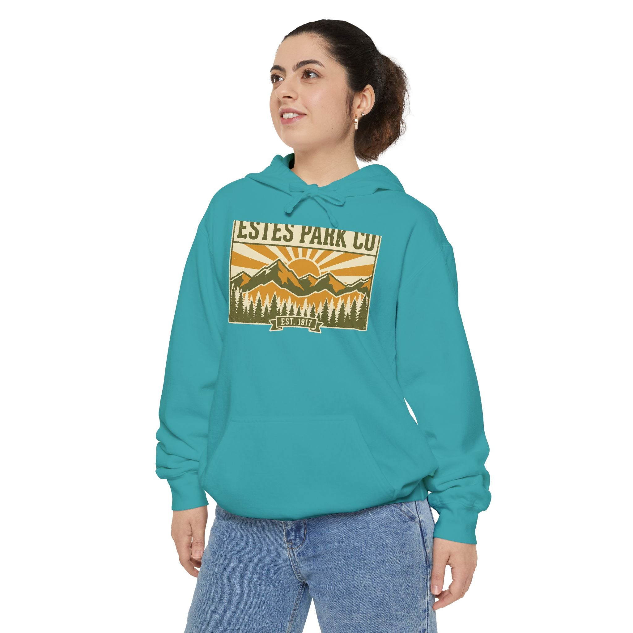 Estes Park CO Vintage Hoodie | EST. 1917 Colorado Mountain Sweatshirt