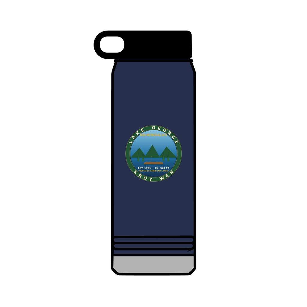 Lake George Adirondacks Badge 32oz Tumbler