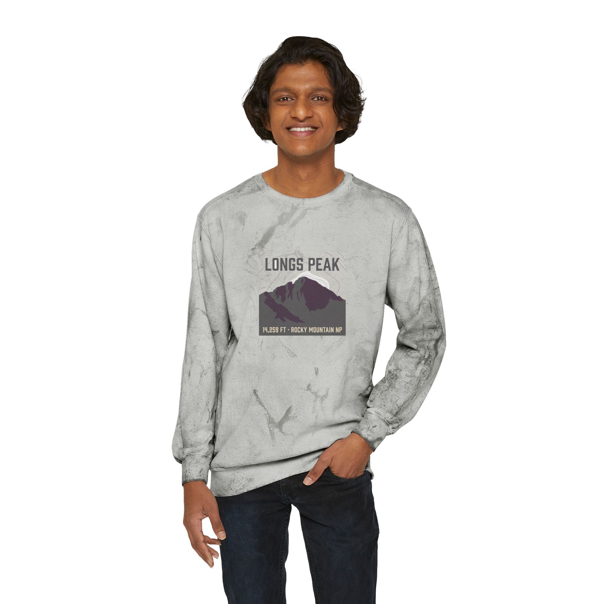 Longs Peak Crewneck Sweatshirt | 14,259 ft Colorado 14er