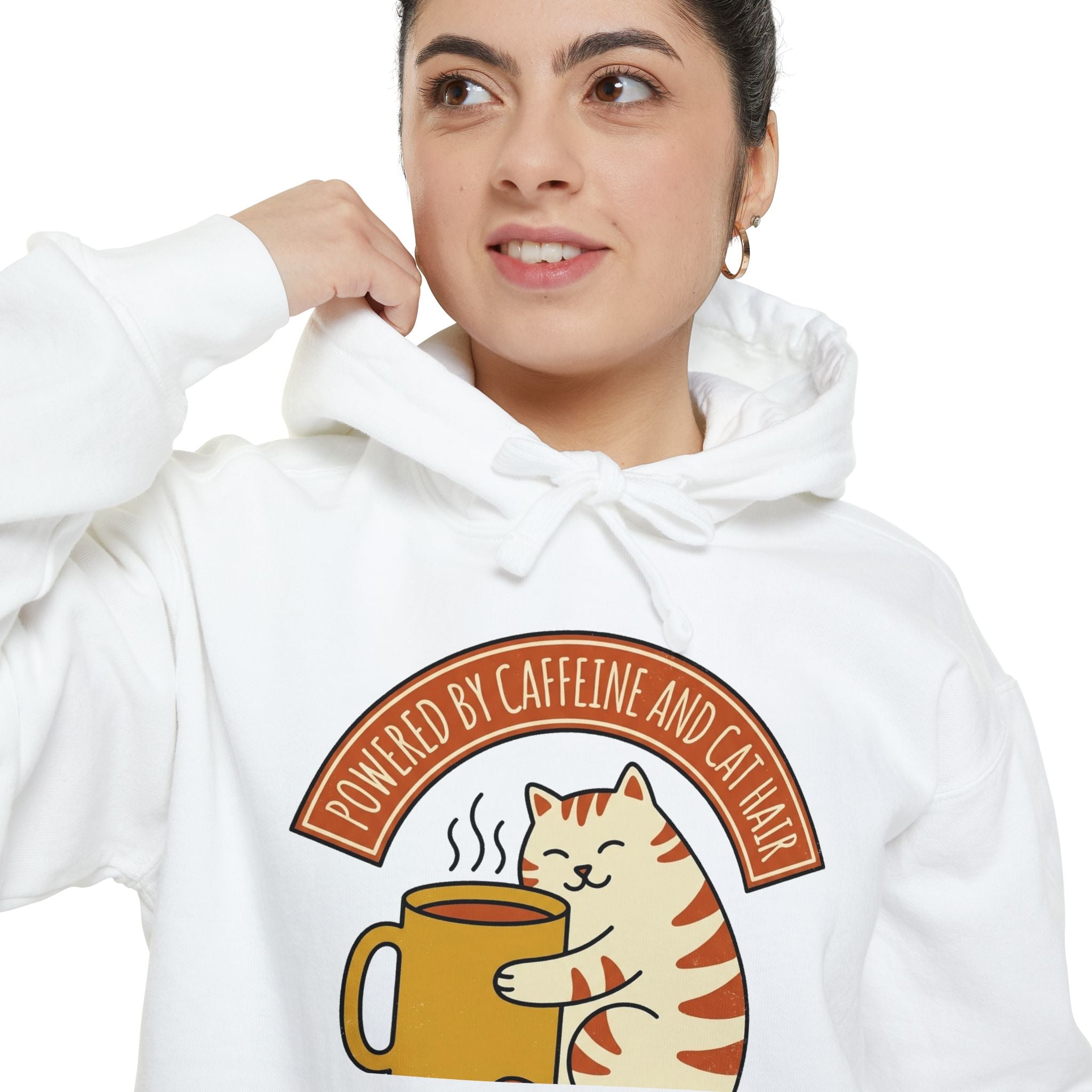 Cat Coffee | Powered by Caffeine Hoodie