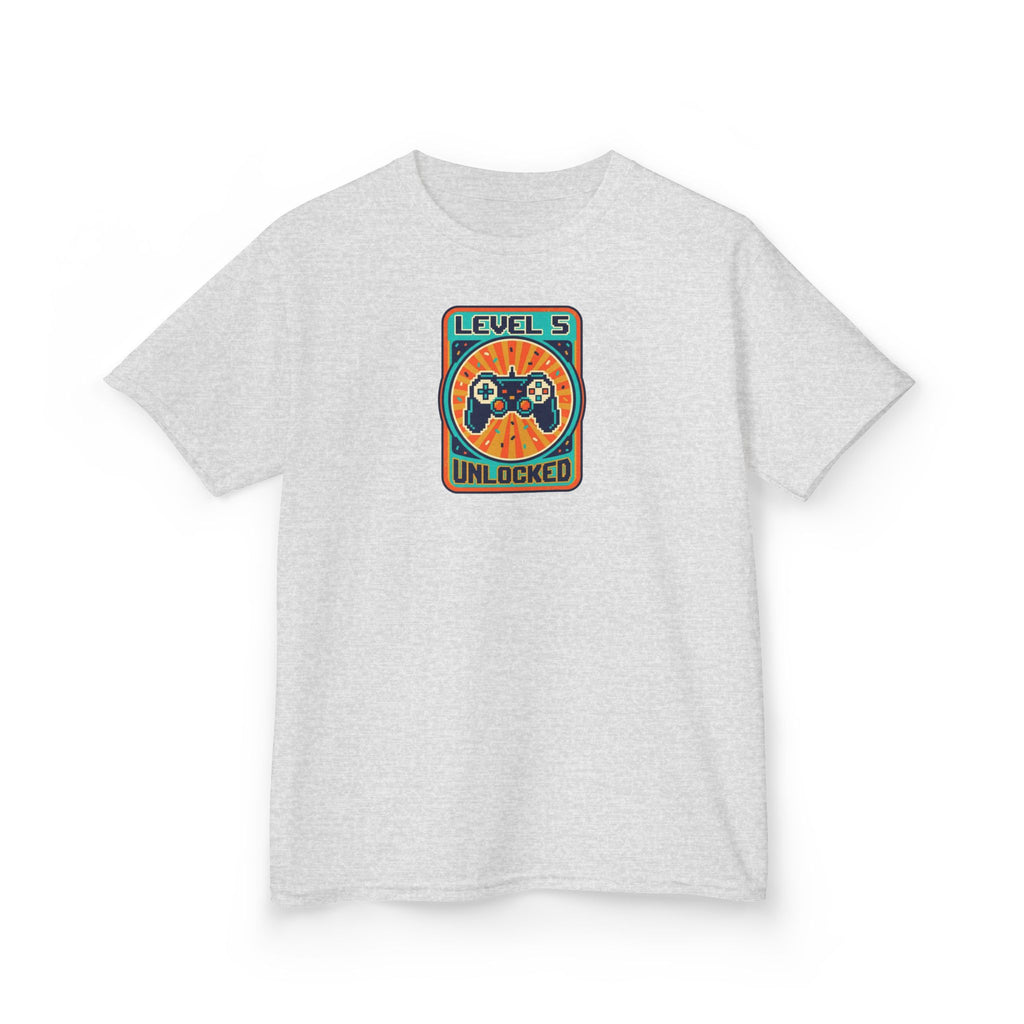 Level 5 Unlocked Birthday Shirt Gamer Kids Tee