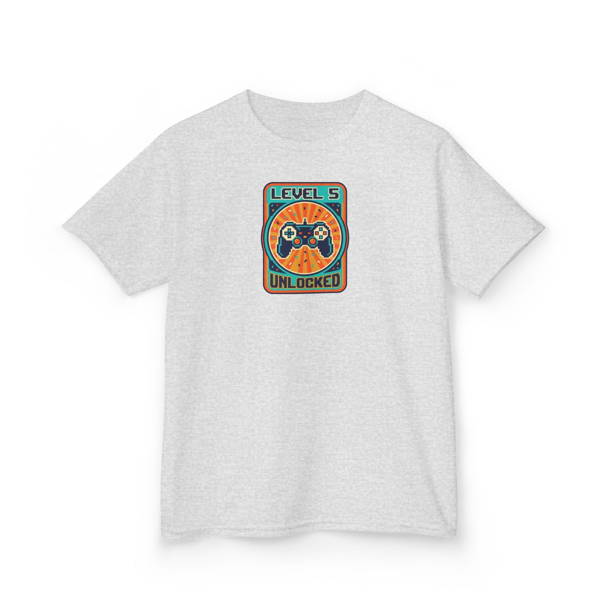 Level 5 Unlocked Birthday Shirt Gamer Kids Tee