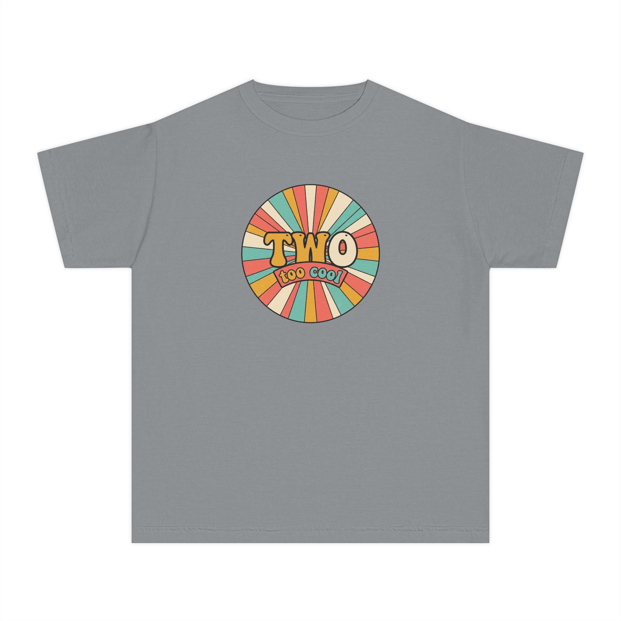 2nd Birthday Shirt TWO Too Cool Youth Comfort Colors Tee