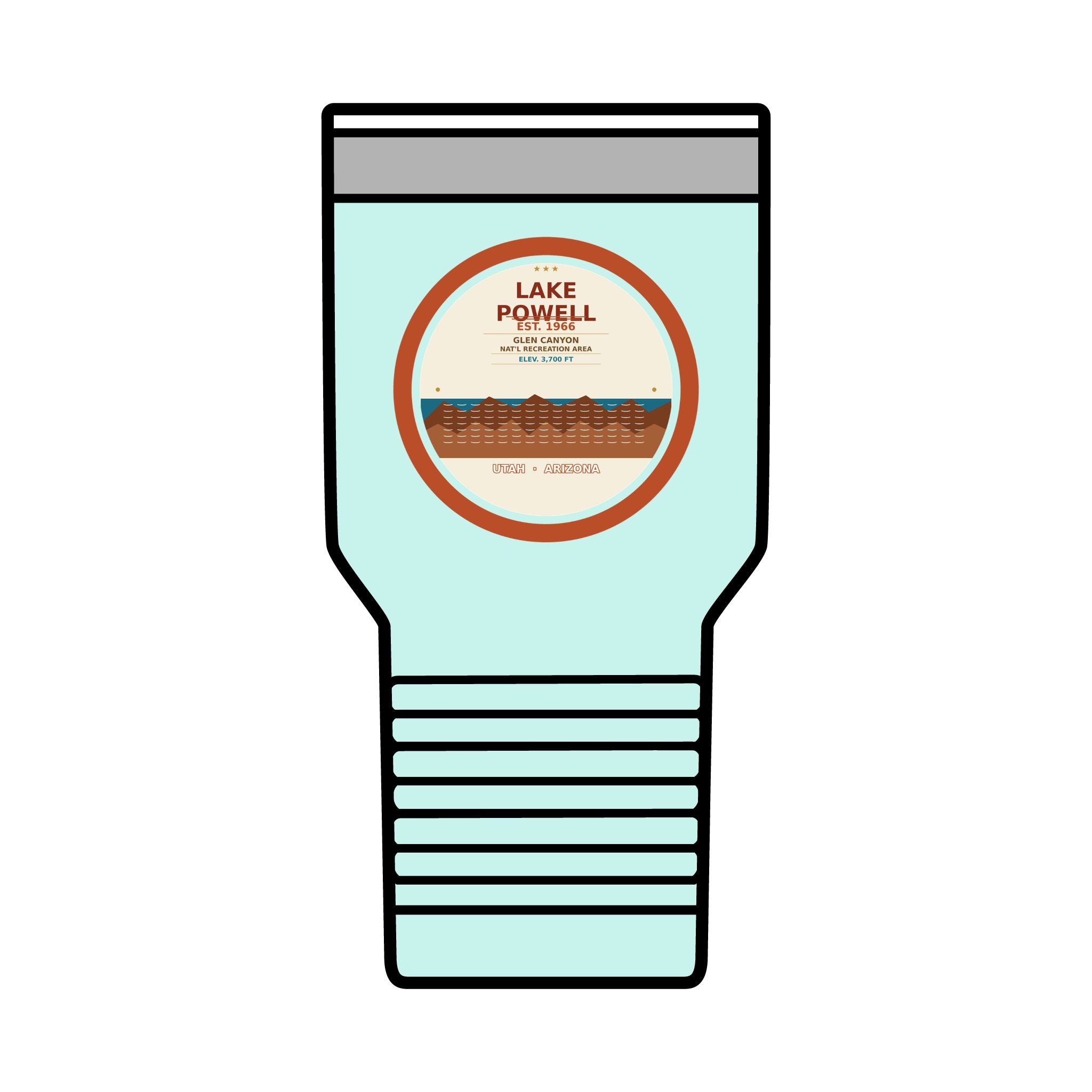 Lake Powell Desert Badge 30oz Tumbler | Comfort Colors