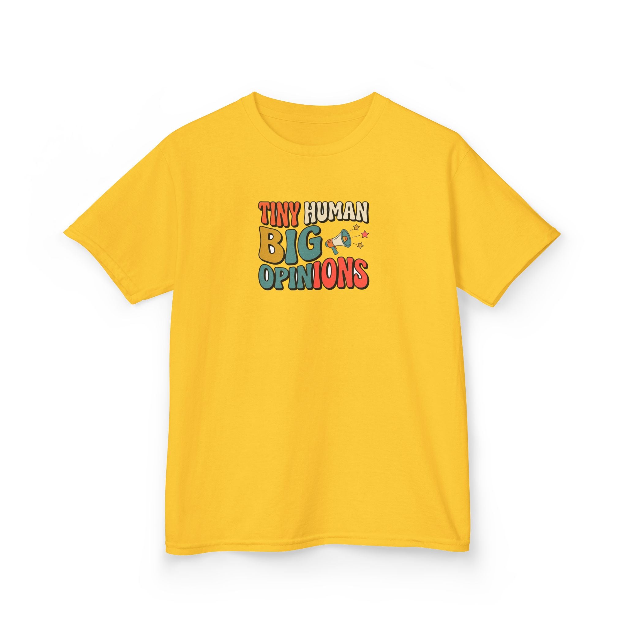 Tiny Human Big Opinions Shirt Funny Toddler Kids Tee