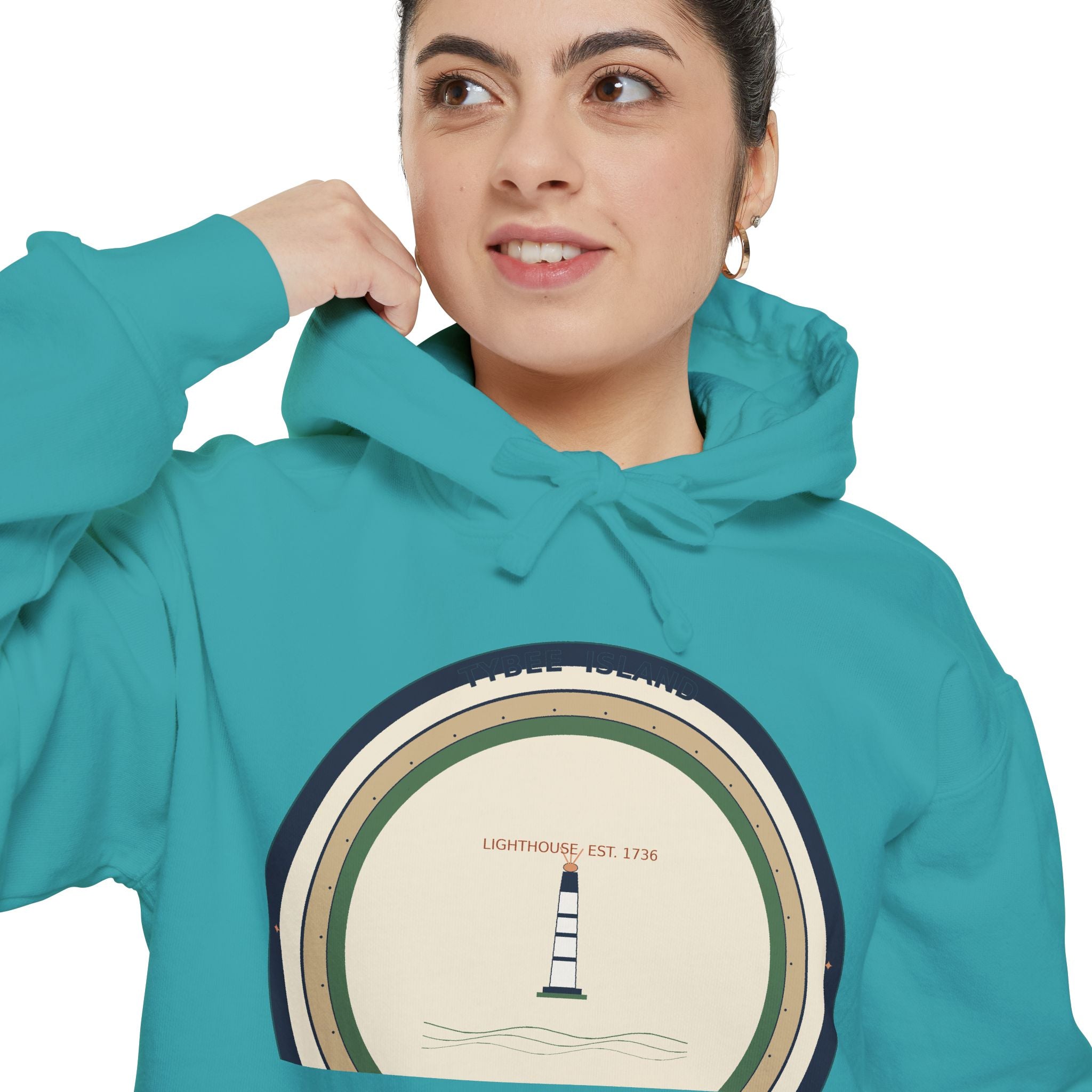 Tybee Island Hoodie | Tybee Lighthouse Badge | Georgia Coast