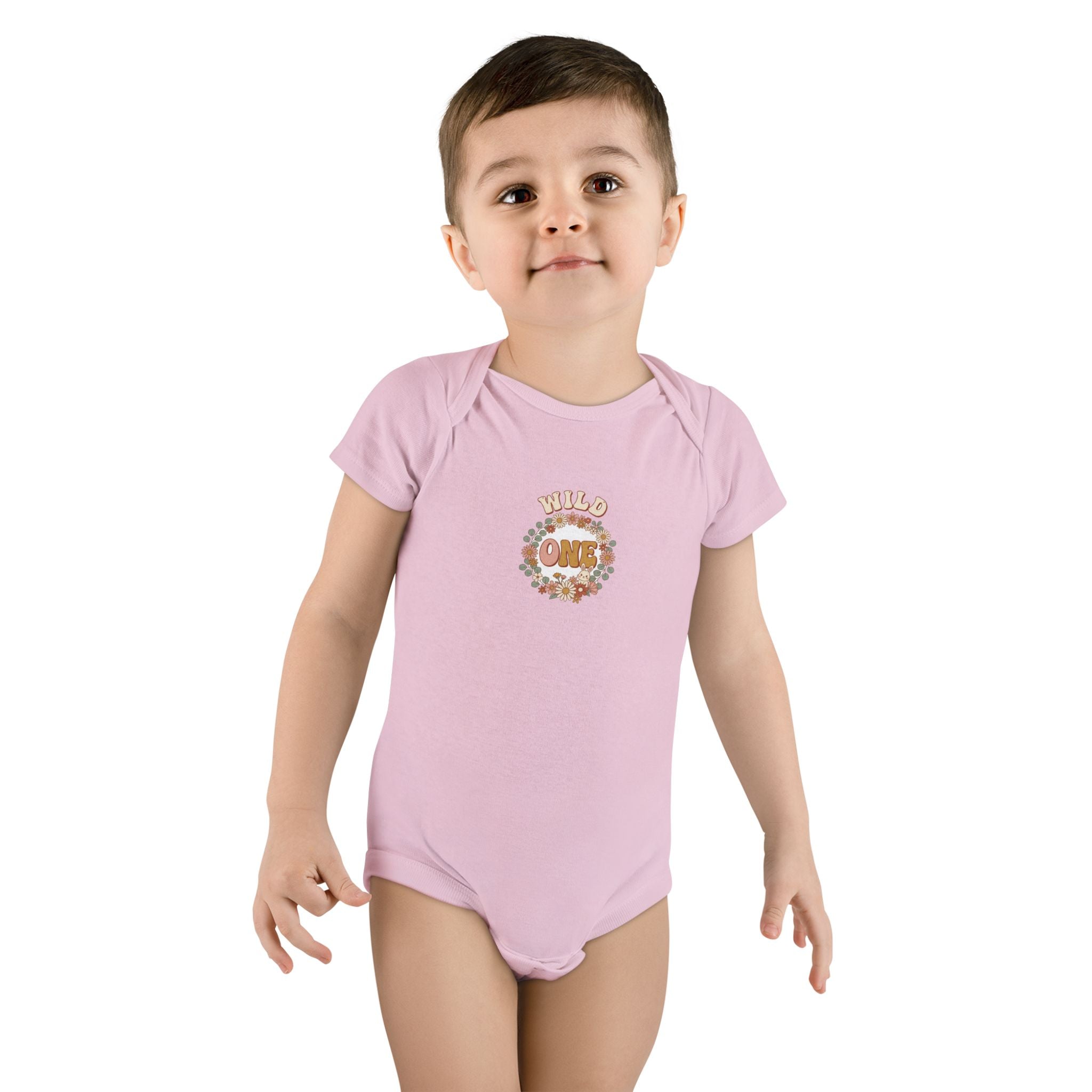 Wild One 1st Birthday Baby Bodysuit Boho Bunny Outfit