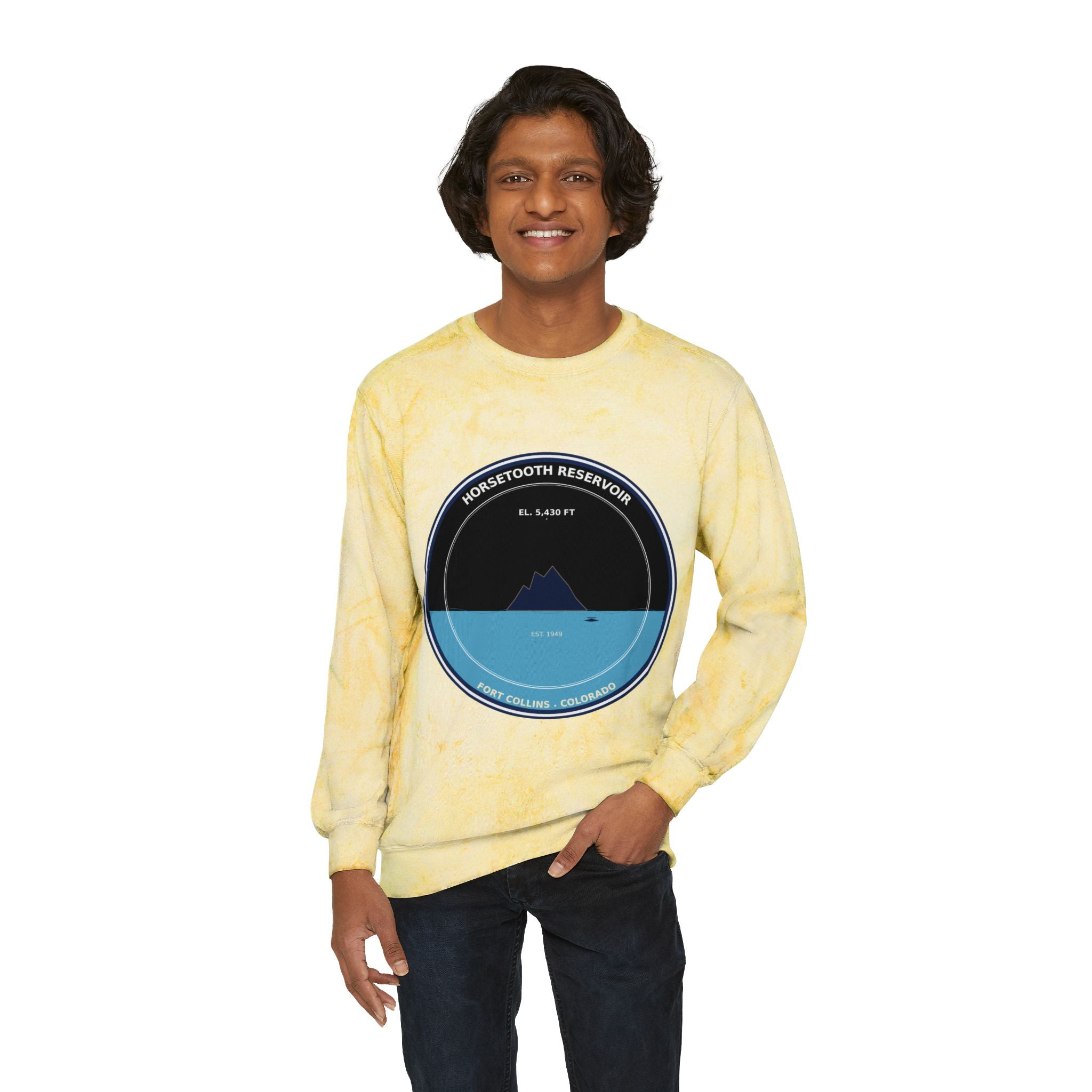 Horsetooth Reservoir Colorado Crewneck Sweatshirt | Fort Collins CO Souvenir