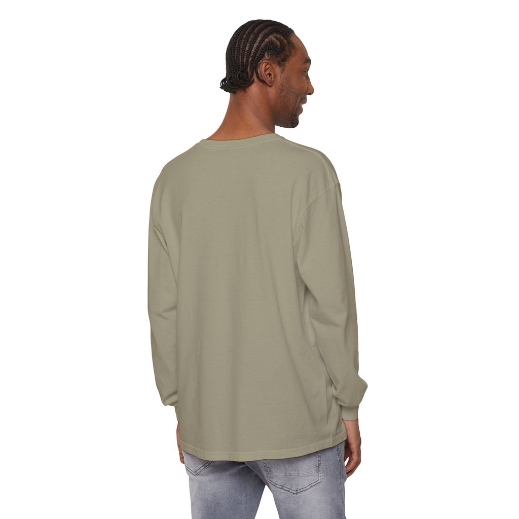Sweat Now Wine Later Long Sleeve Tee — Comfort Colors Garment-Dyed Gym & Wine Shirt