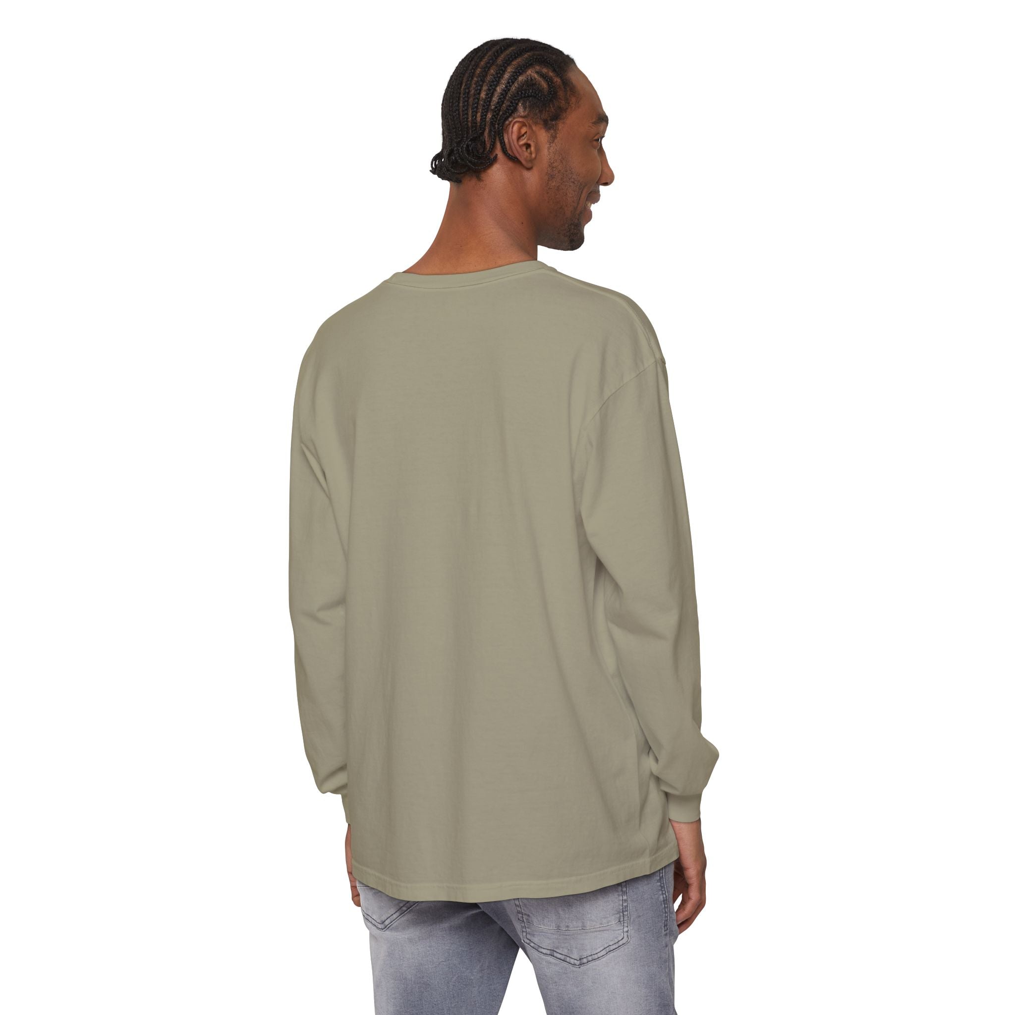 Sweat Now Wine Later Long Sleeve Tee — Comfort Colors Garment-Dyed Gym & Wine Shirt