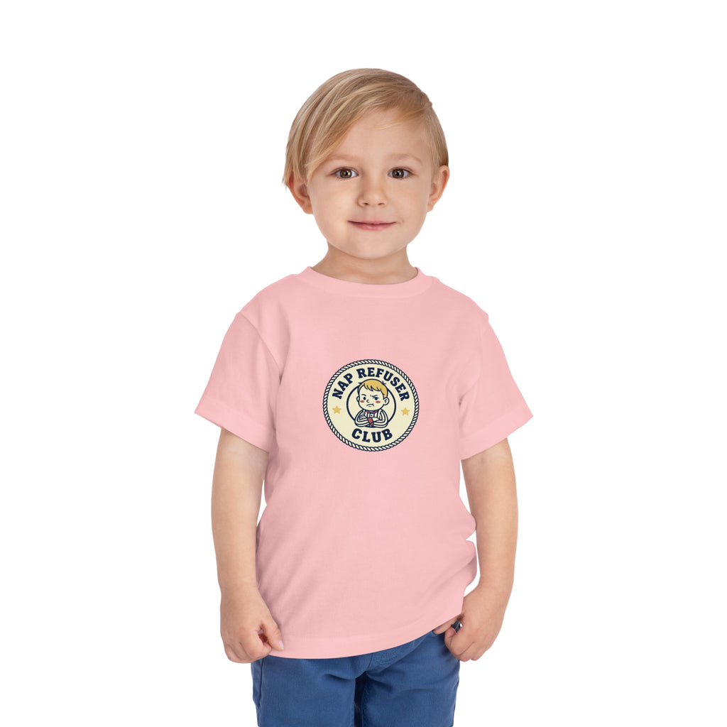 Nap Refuser Club Toddler Shirt Funny Nap Badge Tee