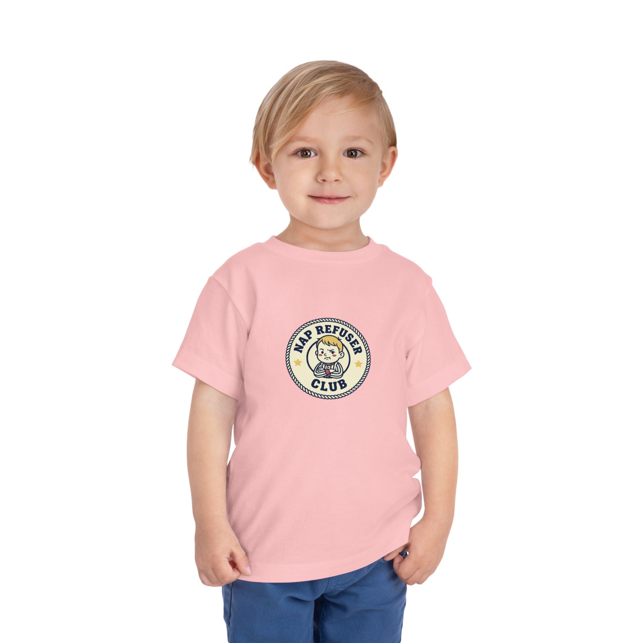 Nap Refuser Club Toddler Shirt Funny Nap Badge Tee