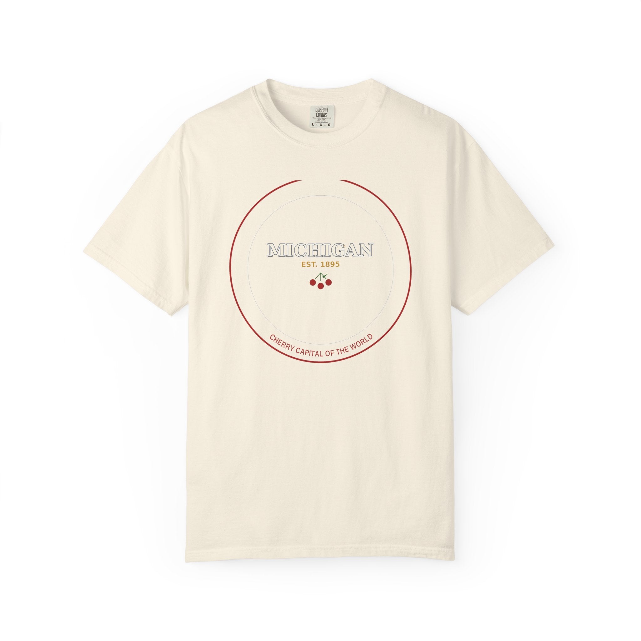 Traverse City Michigan Tee | Vintage Cherry Capital Badge