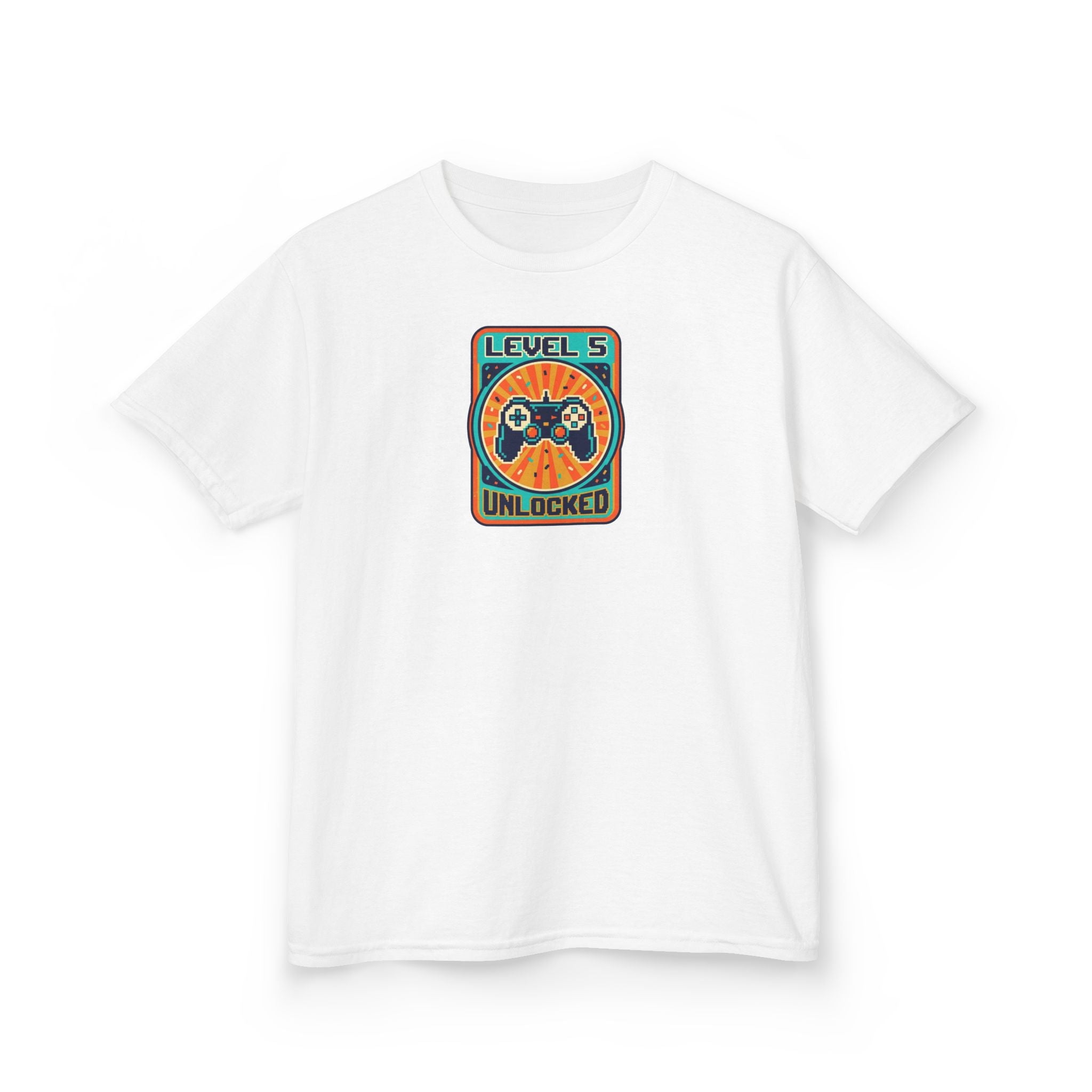 Level 5 Unlocked Birthday Shirt Gamer Kids Tee