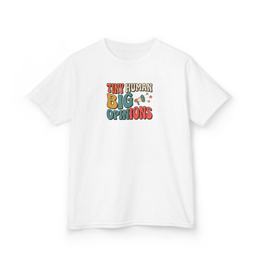 Tiny Human Big Opinions Shirt Funny Toddler Kids Tee