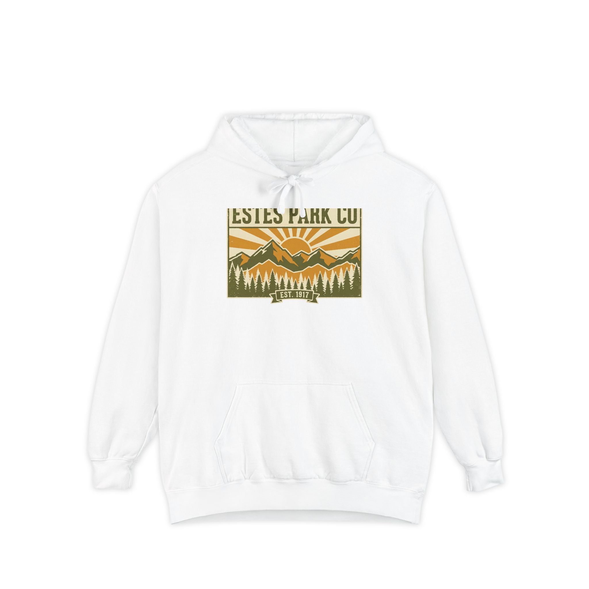 Estes Park CO Vintage Hoodie | EST. 1917 Colorado Mountain Sweatshirt