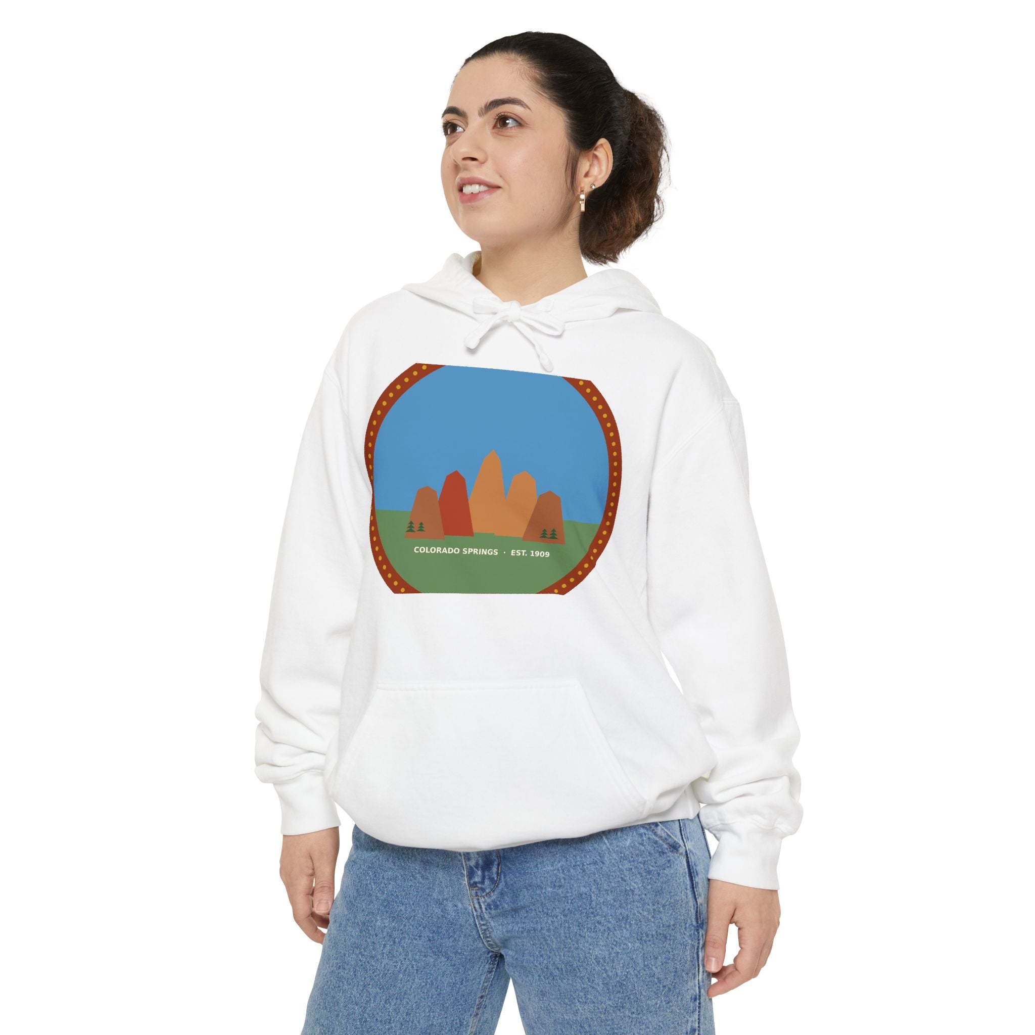 Garden of the Gods Colorado Badge Hoodie