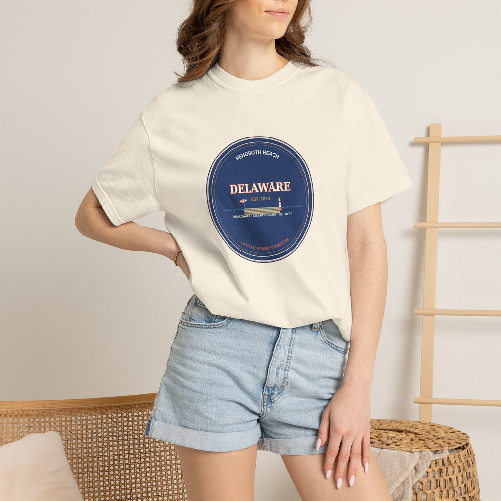 Rehoboth Beach Delaware Tee | Nation's Summer Capital Vintage Badge