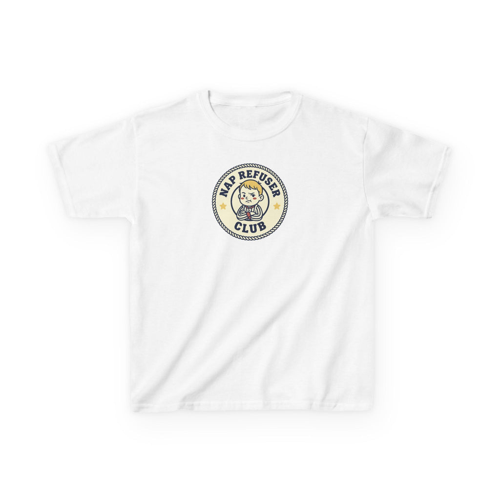 Nap Refuser Club Shirt Funny Toddler Badge Kids Tee