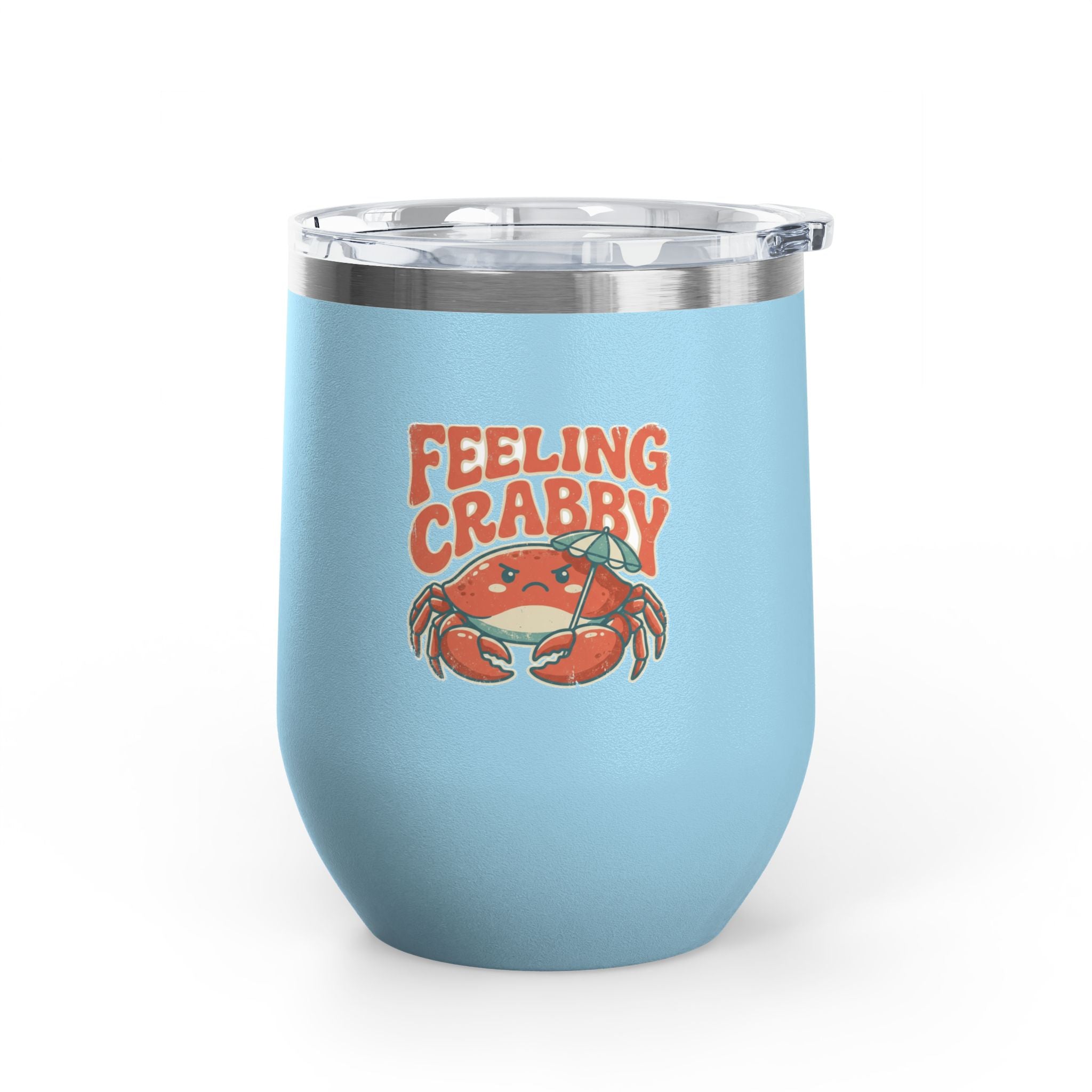 Feeling Crabby 12oz Slim Tumbler | Crab Beach Drinkware