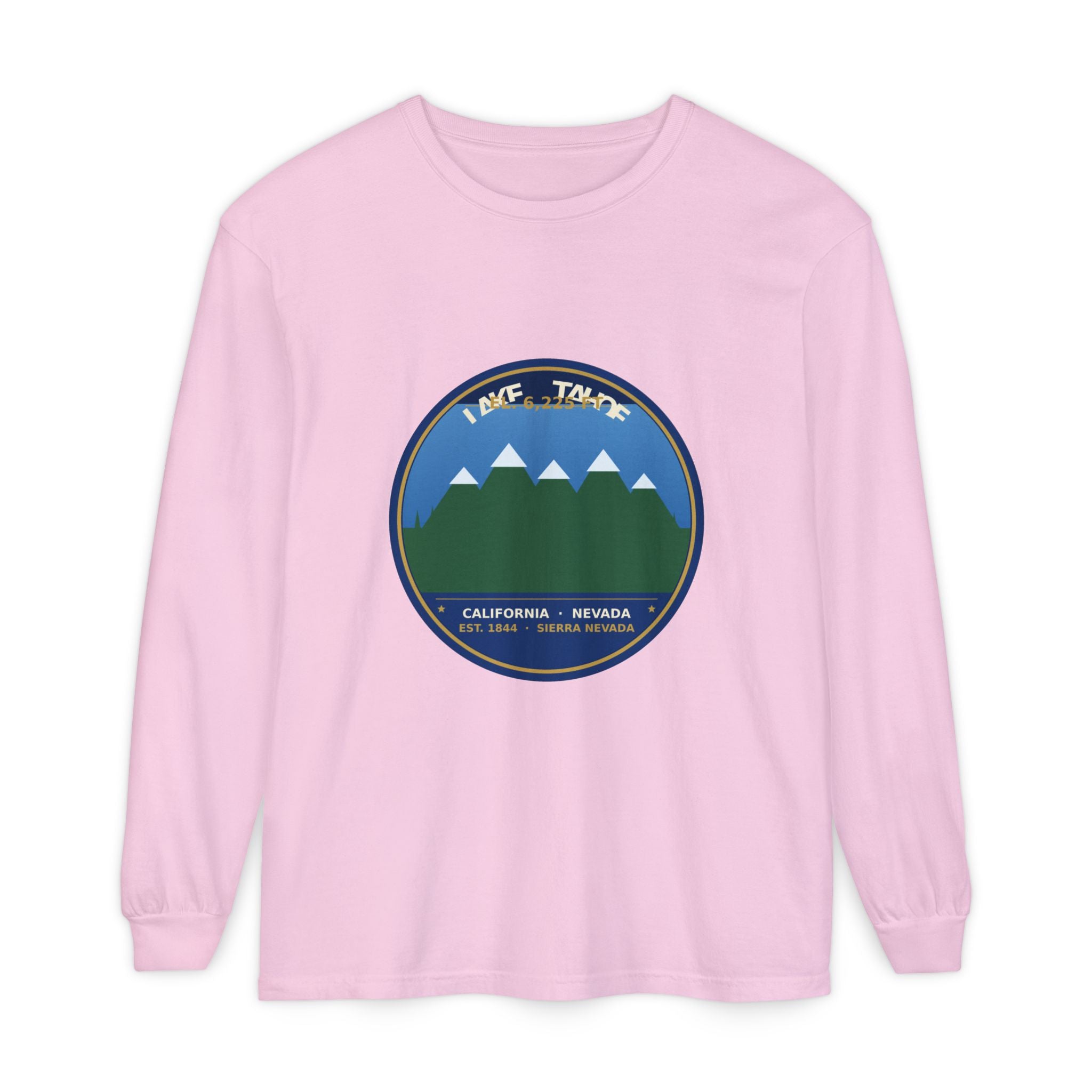 Lake Tahoe Alpine Badge Long Sleeve | Comfort Colors 6014