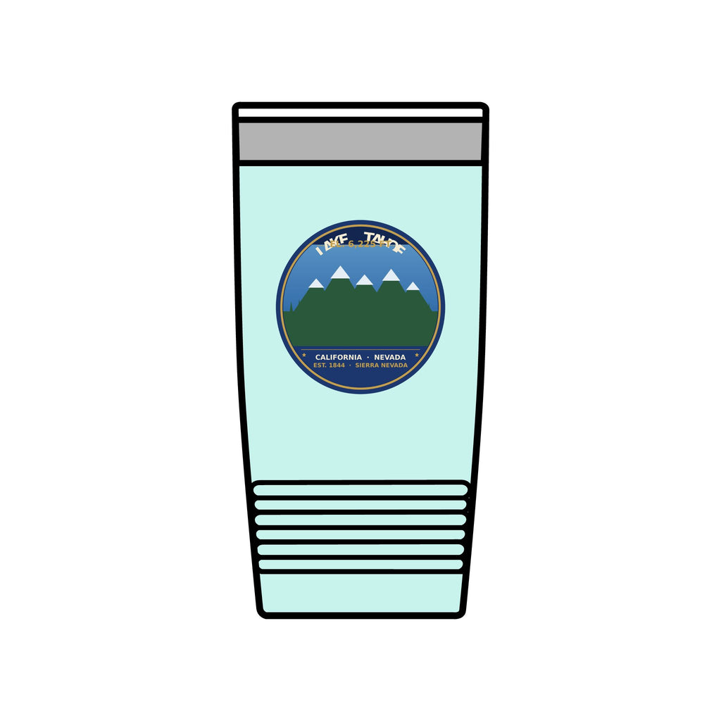Lake Tahoe Alpine Badge 20oz Tumbler