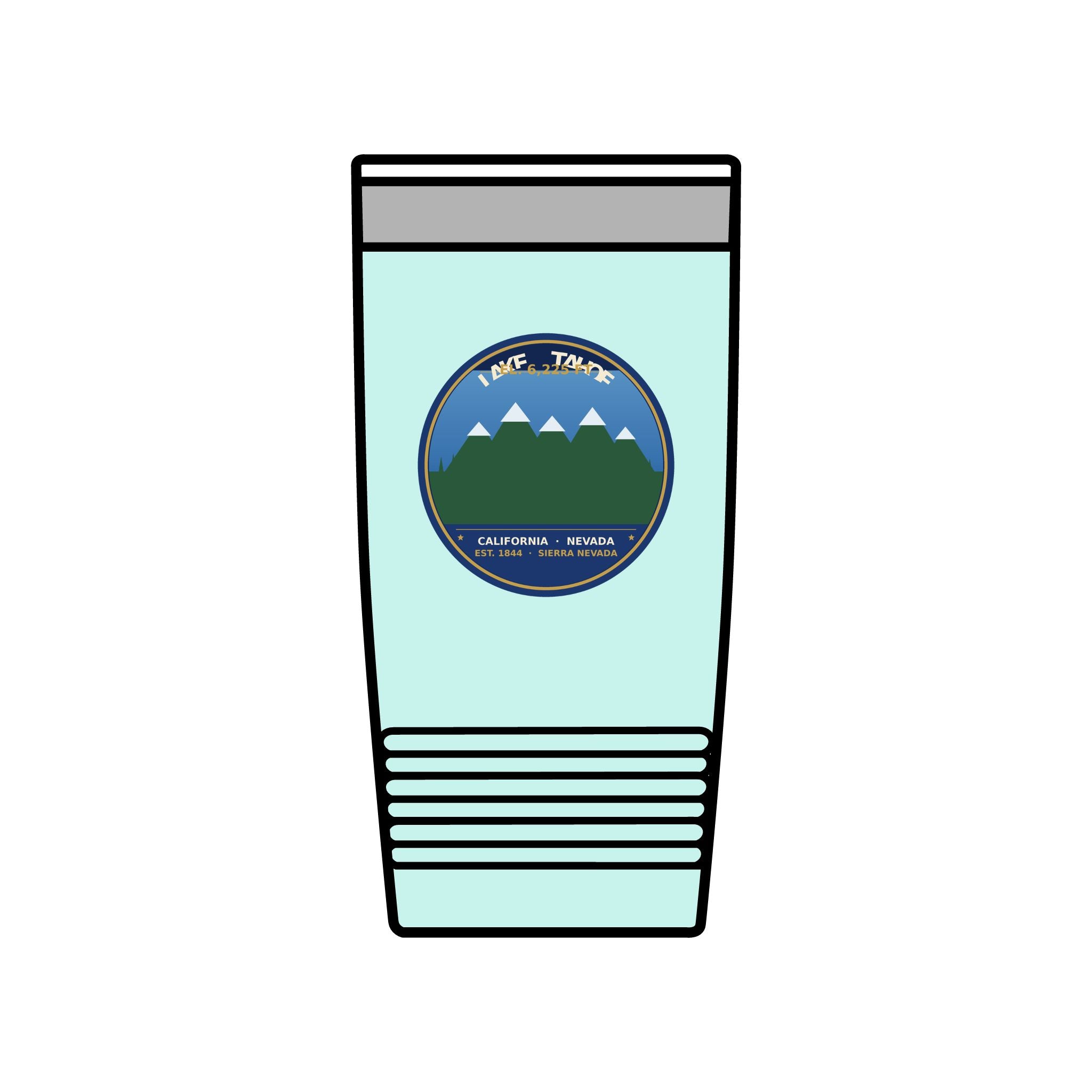 Lake Tahoe Alpine Badge 20oz Tumbler