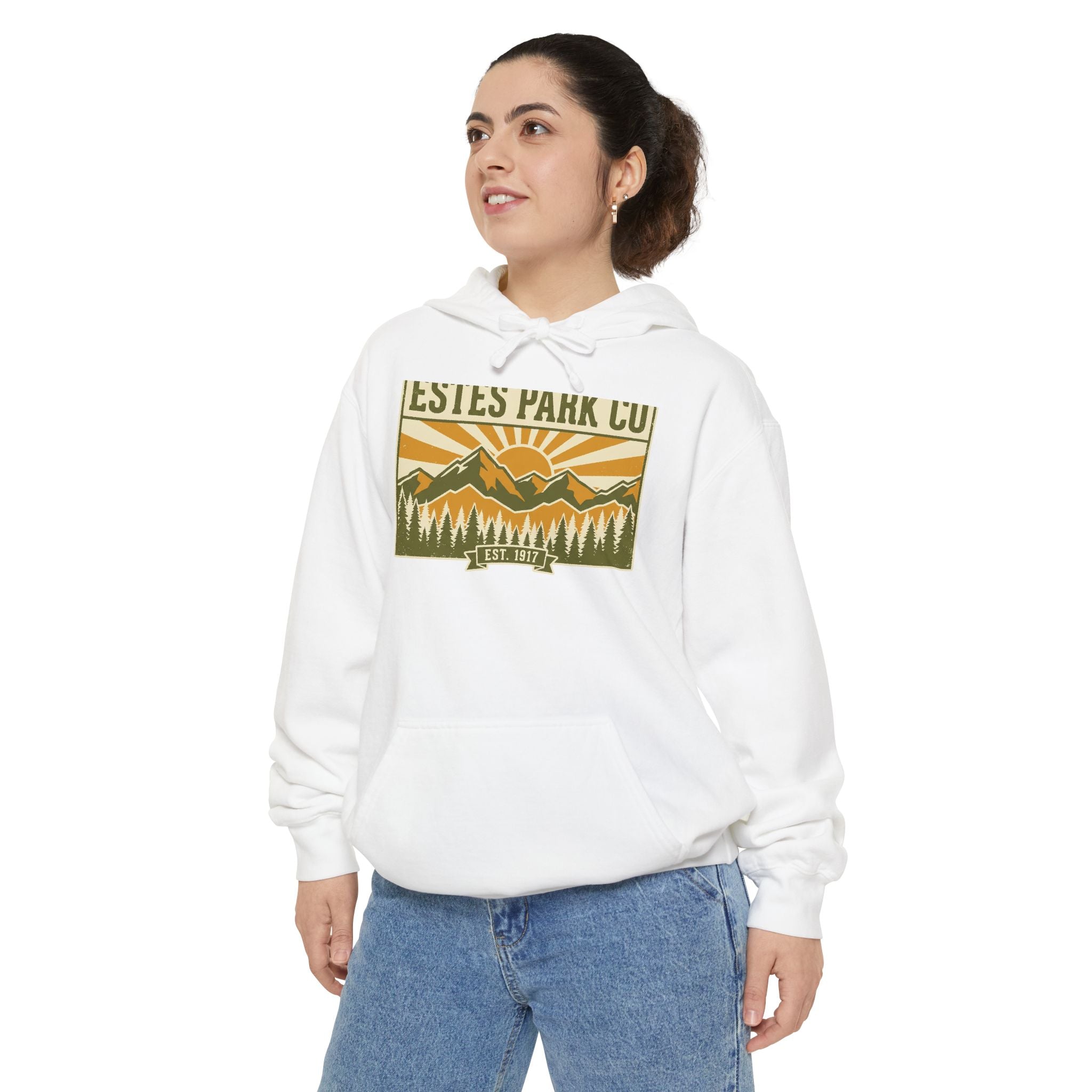 Estes Park CO Vintage Hoodie | EST. 1917 Colorado Mountain Sweatshirt