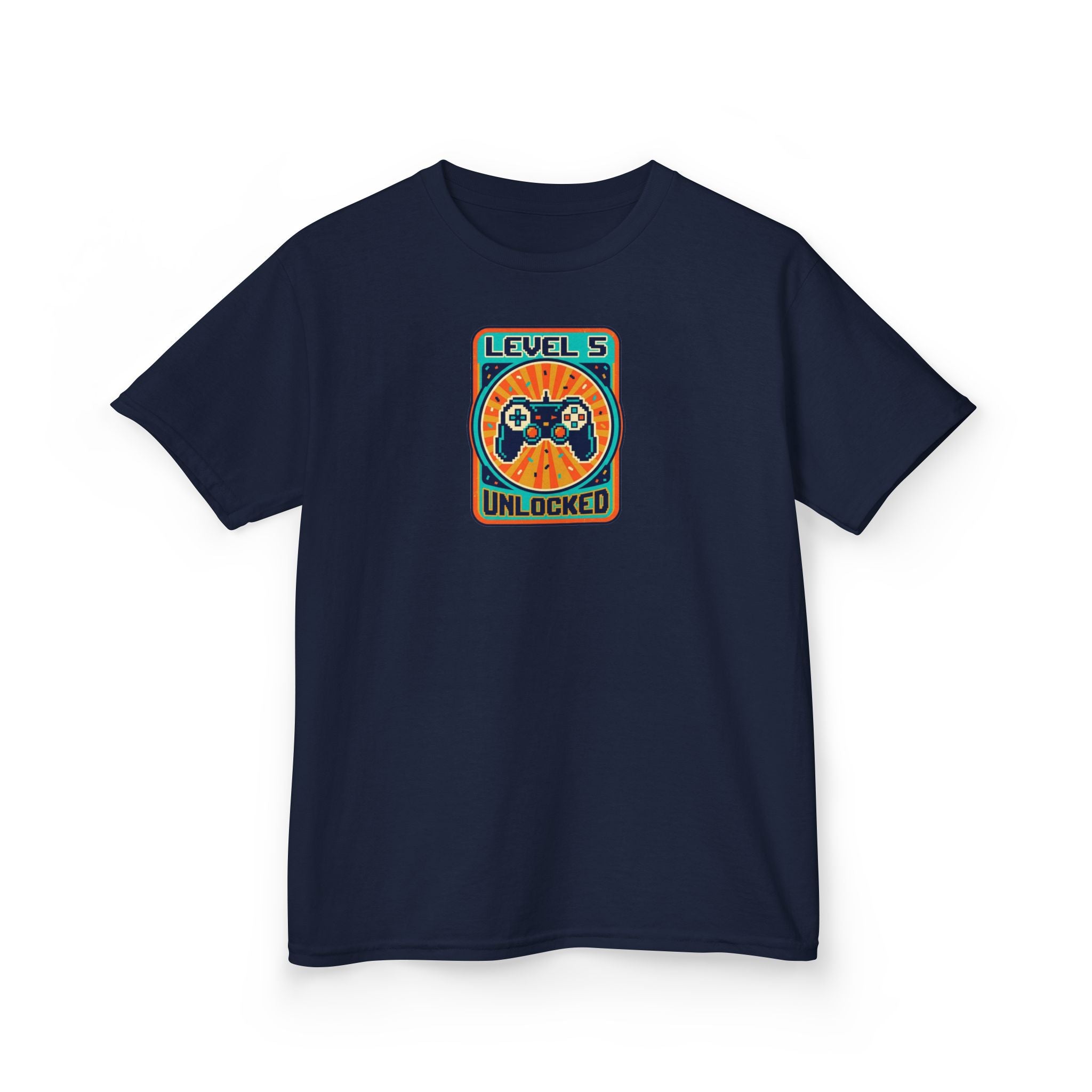 Level 5 Unlocked Birthday Shirt Gamer Kids Tee