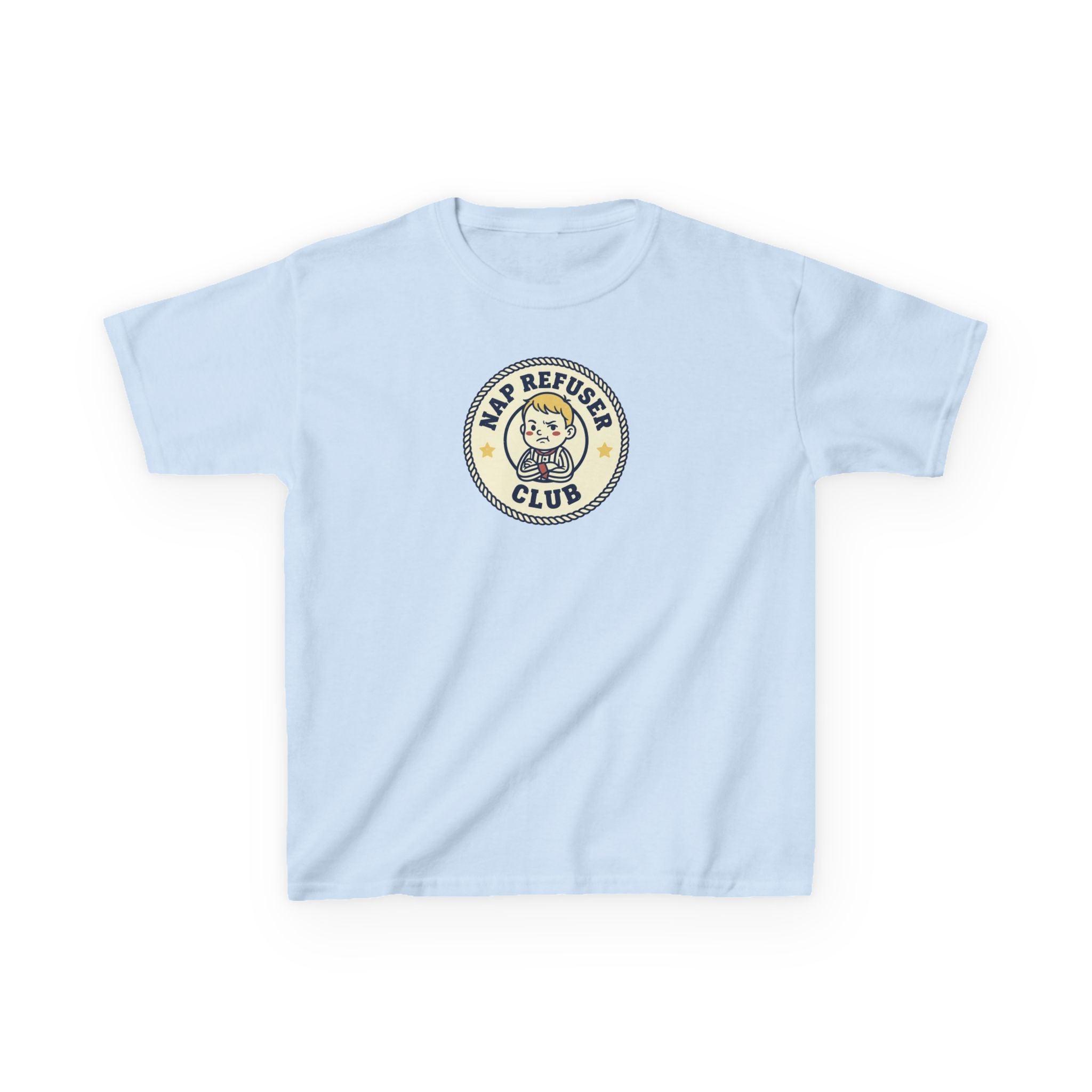 Nap Refuser Club Shirt Funny Toddler Badge Kids Tee