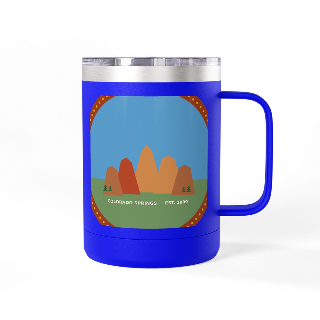 Garden of the Gods Colorado Badge 15oz Tumbler
