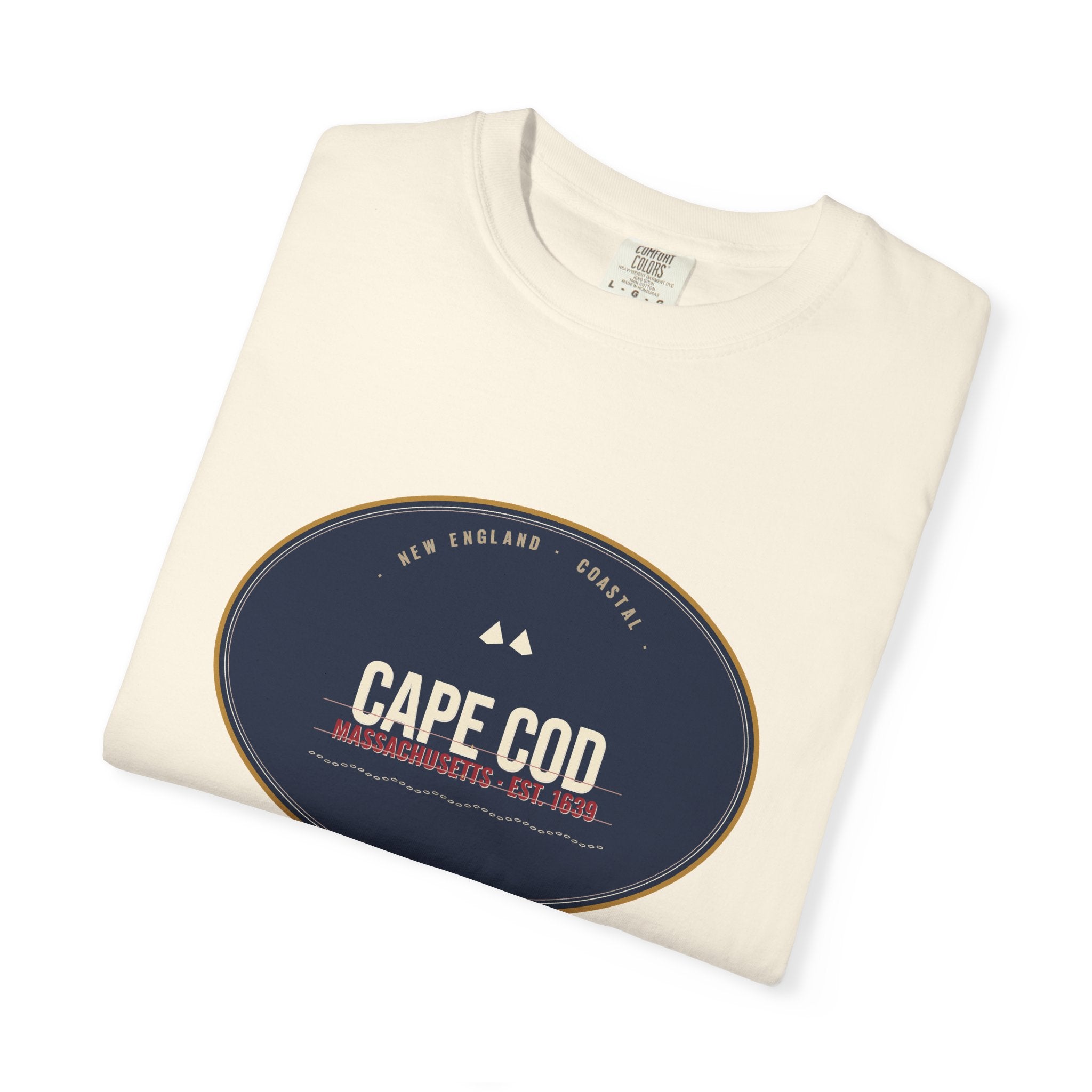 Cape Cod Tee | Vintage Massachusetts Badge | Comfort Colors