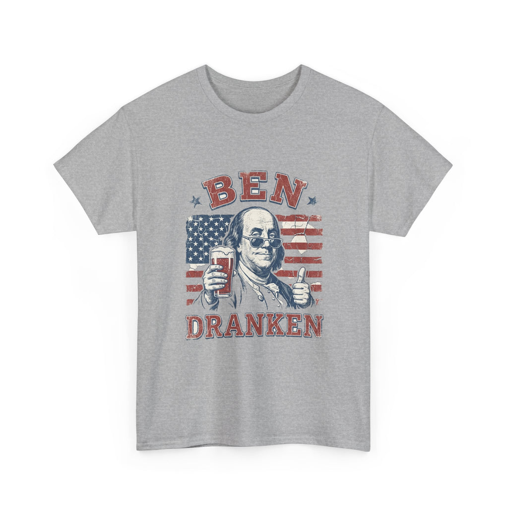 Ben Dranken Tee | Funny Ben Franklin Beer Pun 4th of July Shirt