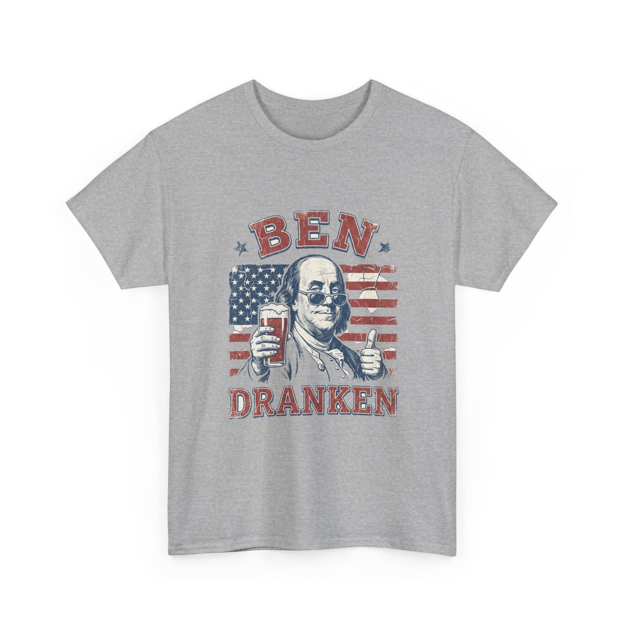 Ben Dranken Tee | Funny Ben Franklin Beer Pun 4th of July Shirt