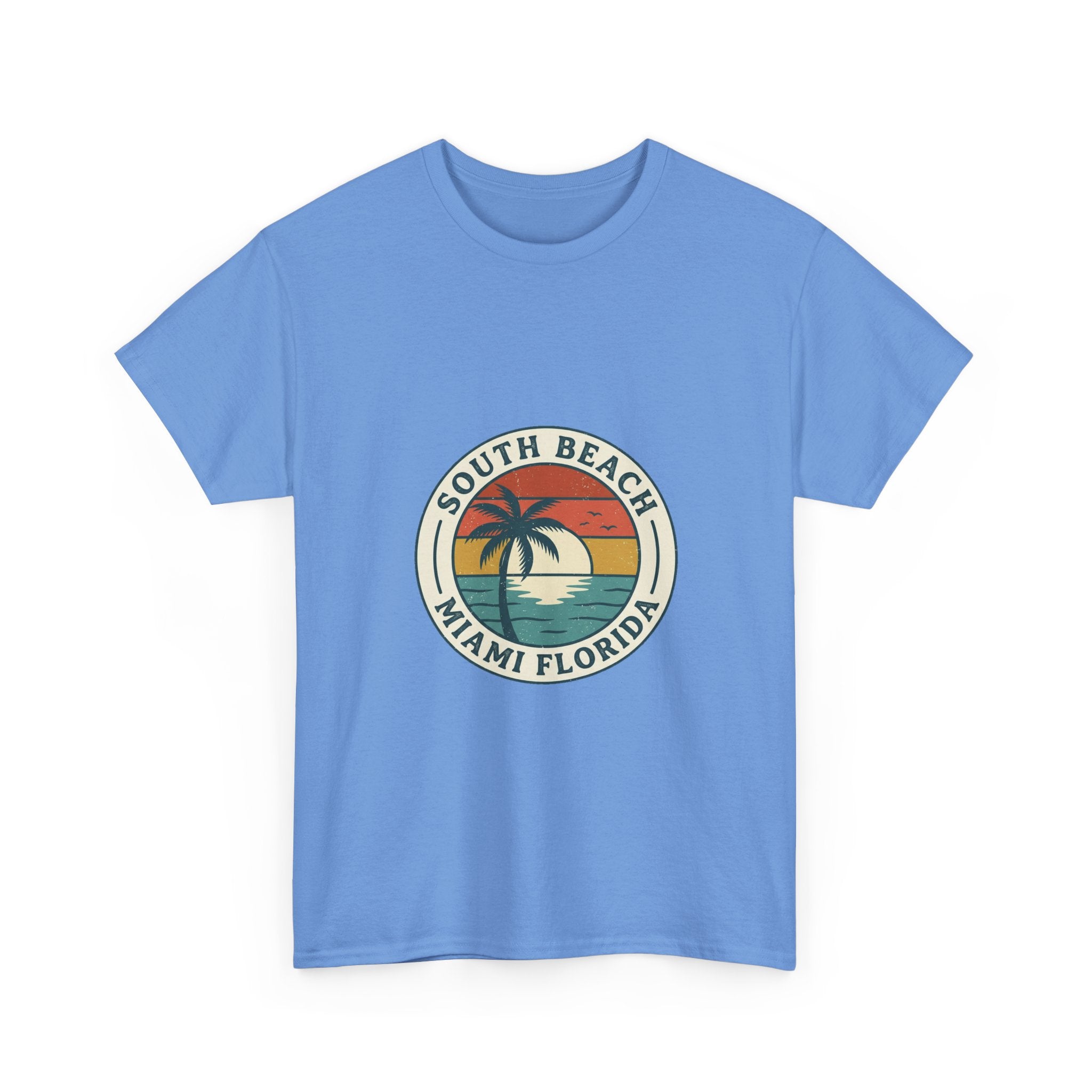 South Beach Miami Retro Tee | Vintage Travel Badge Summer Shirt