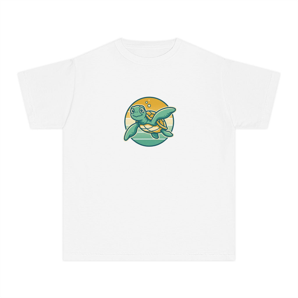 Sea Turtle Youth Shirt Retro Comfort Colors Beach Tee