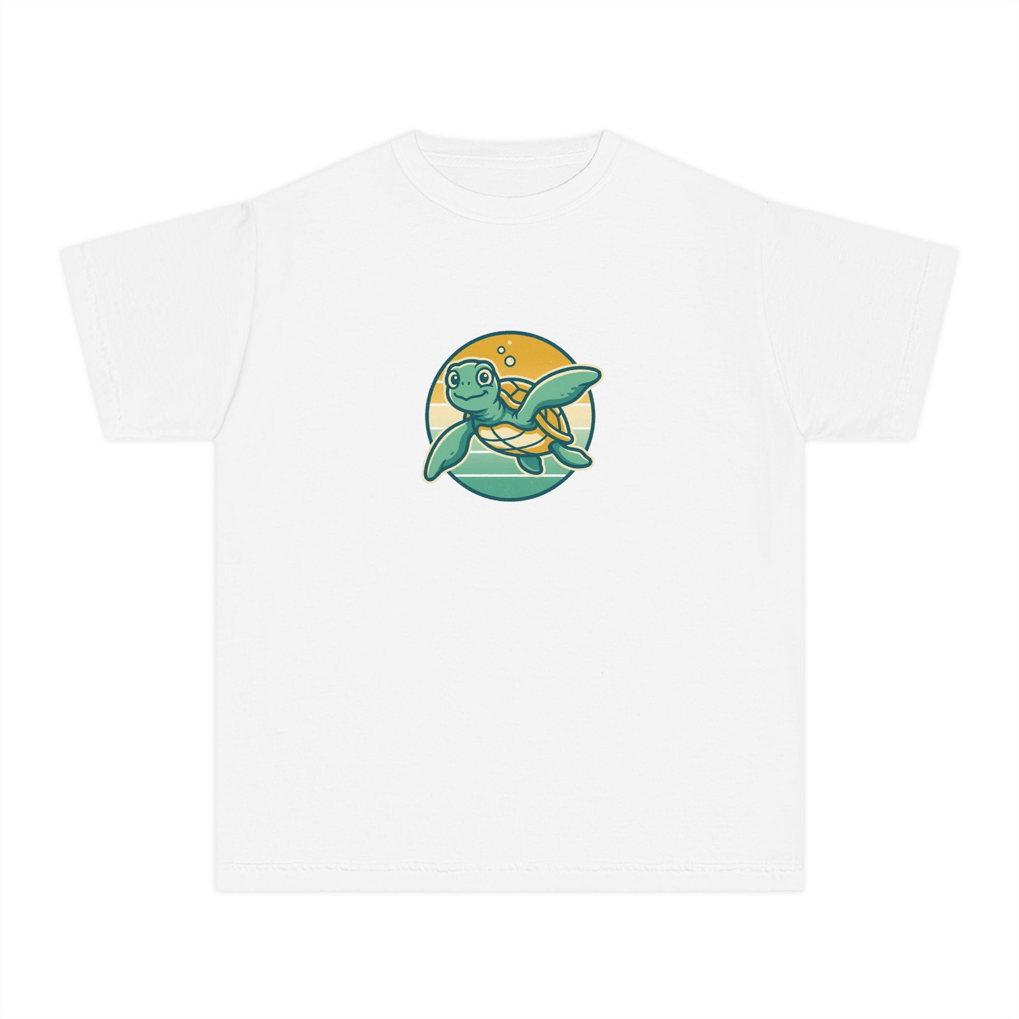 Sea Turtle Youth Shirt Retro Comfort Colors Beach Tee