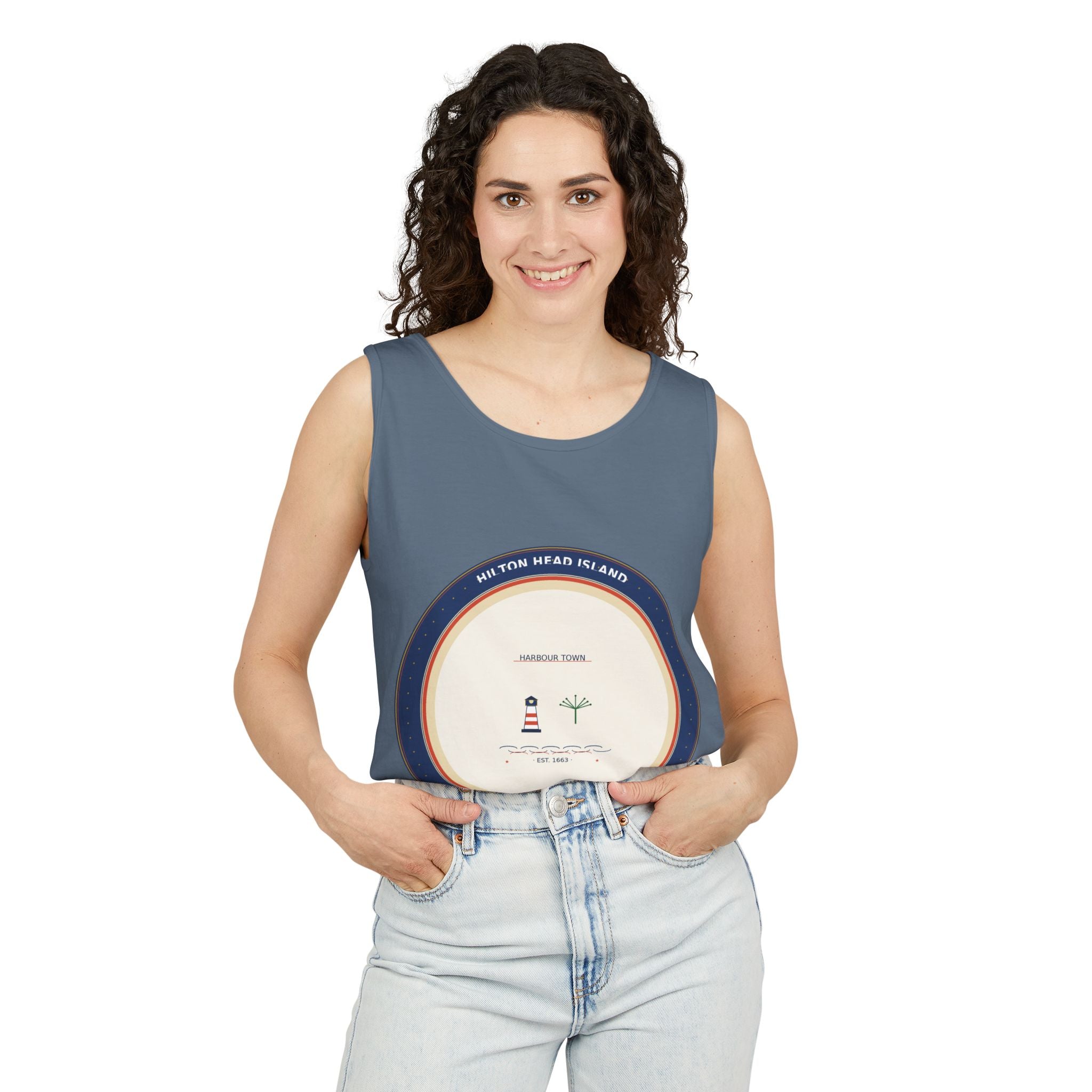 Hilton Head Island Tank Top | Comfort Colors | Coastal Summer