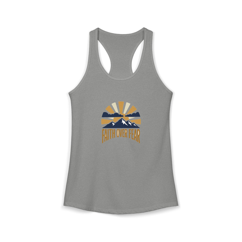 Faith Over Fear Tank Top | Inspirational Christian Racerback Tank