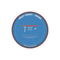 Galveston Texas Sticker | Gulf Coast Vintage Badge | 4 Inch