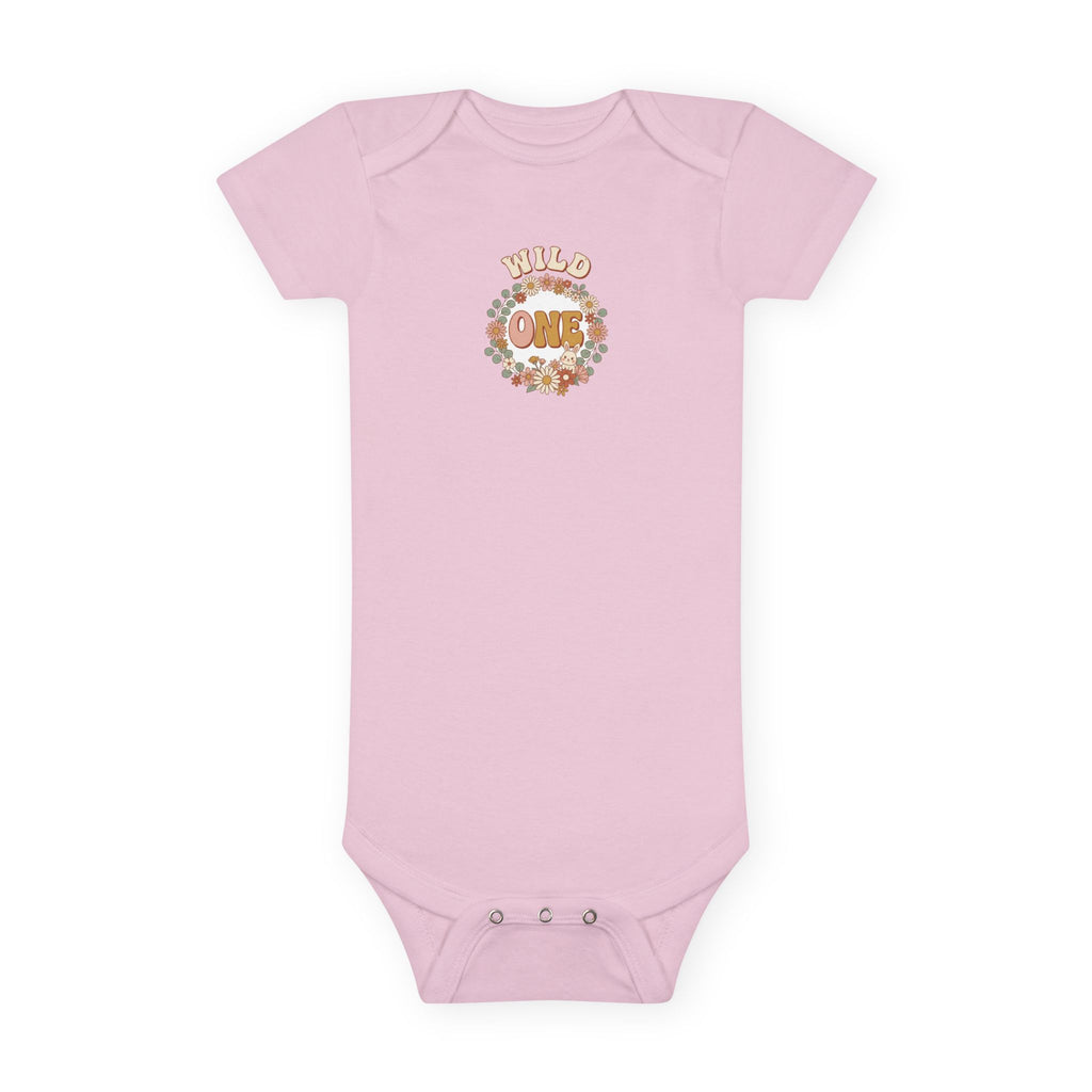 Wild One 1st Birthday Baby Bodysuit Boho Bunny Outfit