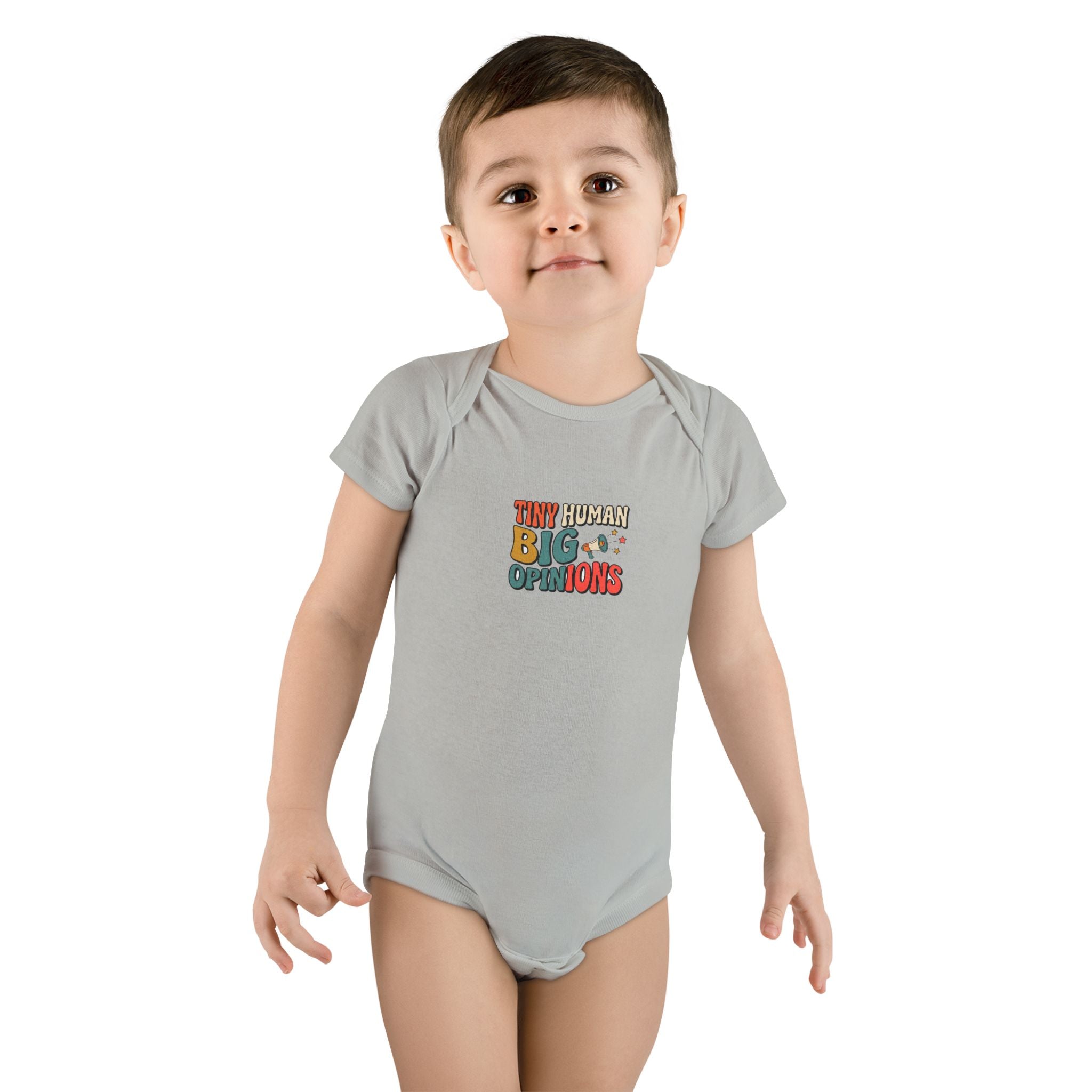 Tiny Human Big Opinions Baby Bodysuit Funny Baby Gift