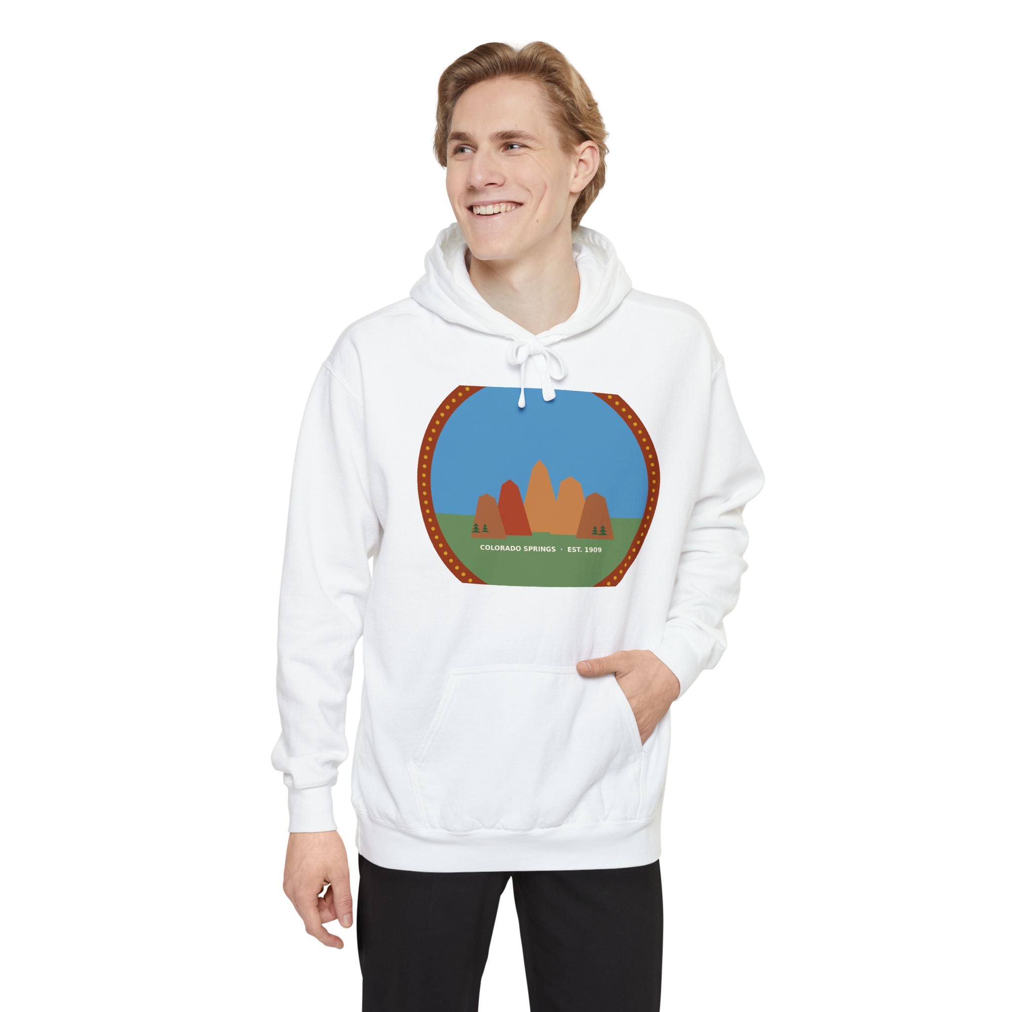 Garden of the Gods Colorado Badge Hoodie