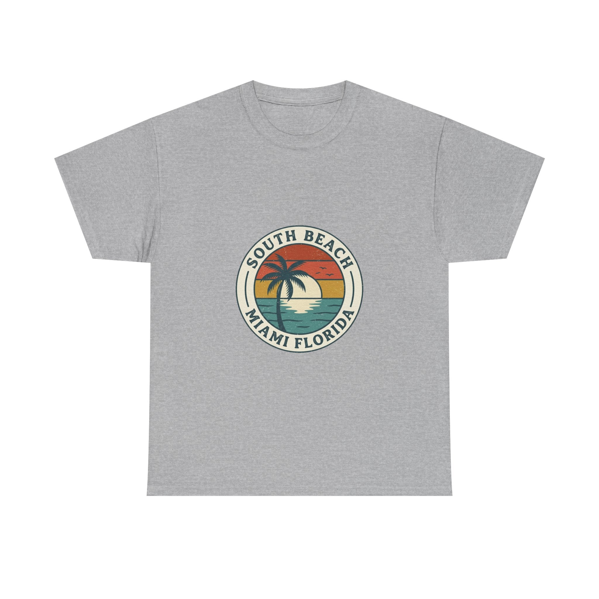 South Beach Miami Retro Tee | Vintage Travel Badge Summer Shirt