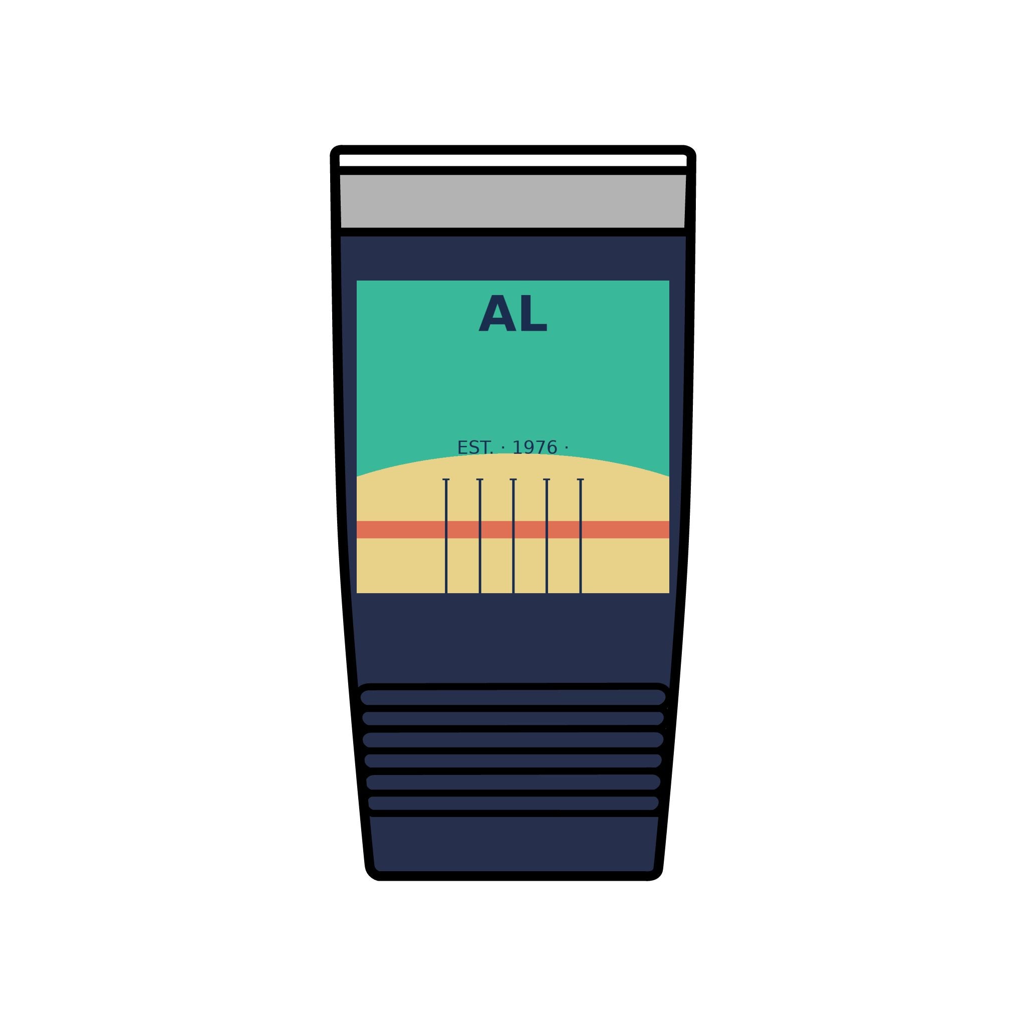 Gulf Shores Alabama 20oz Tumbler | Coastal Badge Art