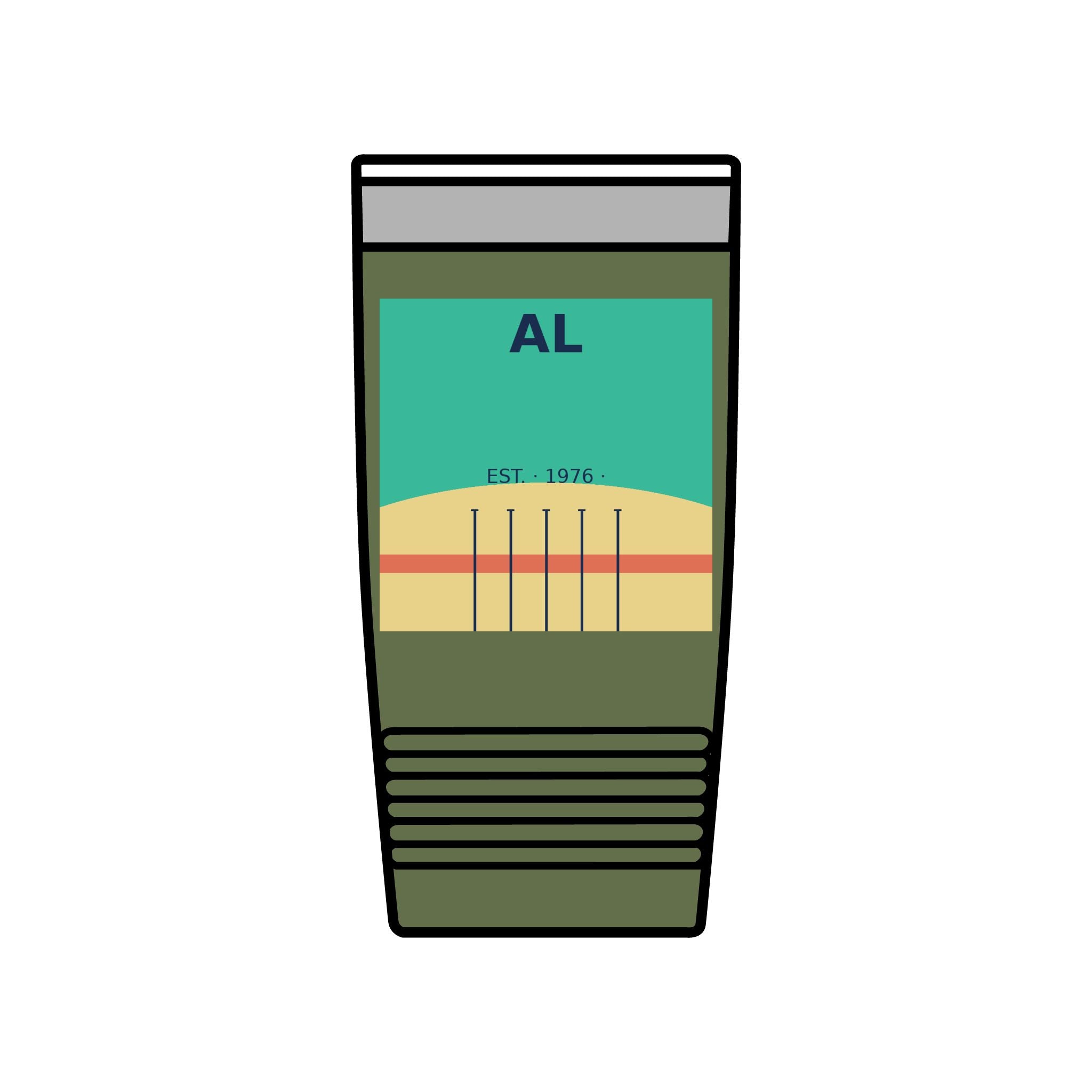Gulf Shores Alabama 20oz Tumbler | Coastal Badge Art