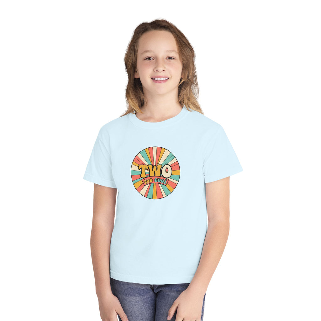 2nd Birthday Shirt TWO Too Cool Youth Comfort Colors Tee