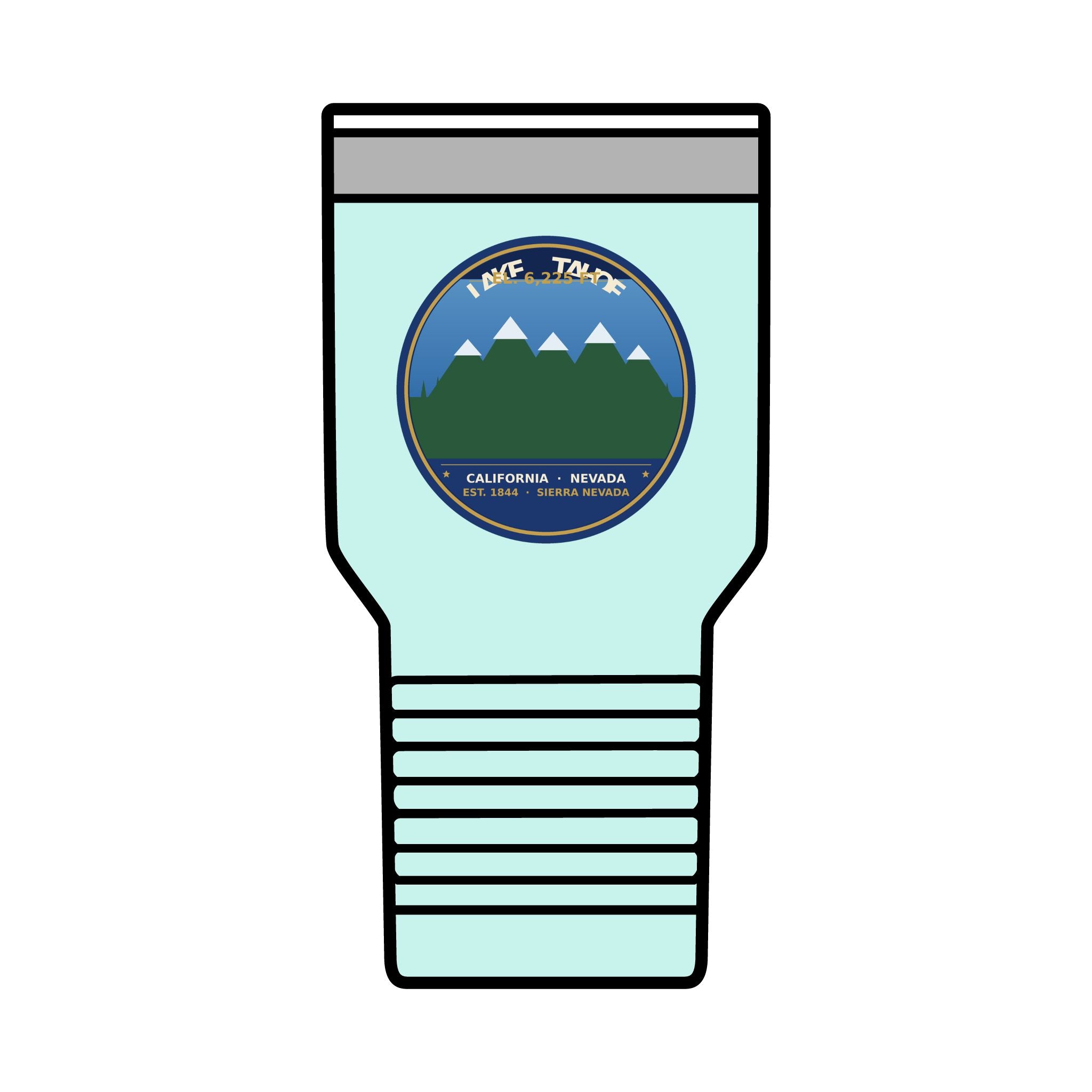 Lake Tahoe Alpine Badge 30oz Tumbler