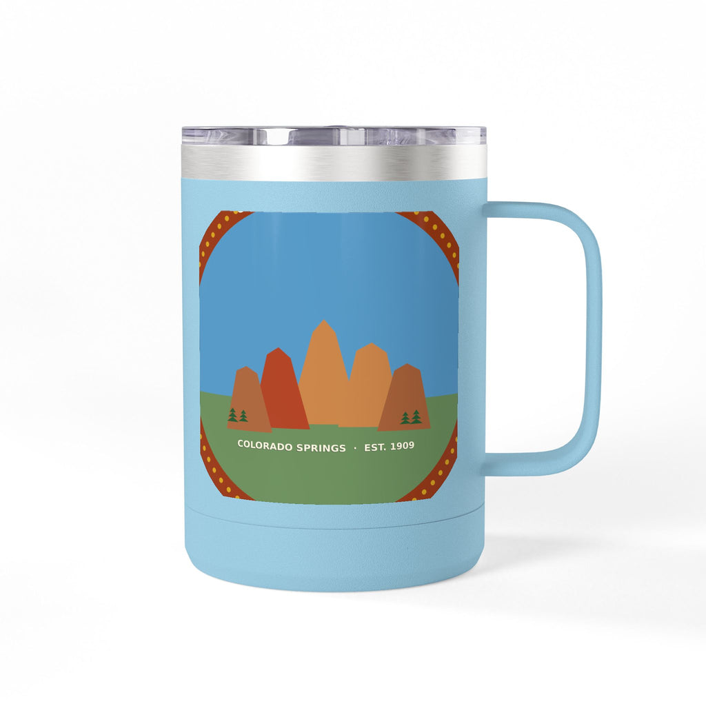 Garden of the Gods Colorado Badge 15oz Tumbler